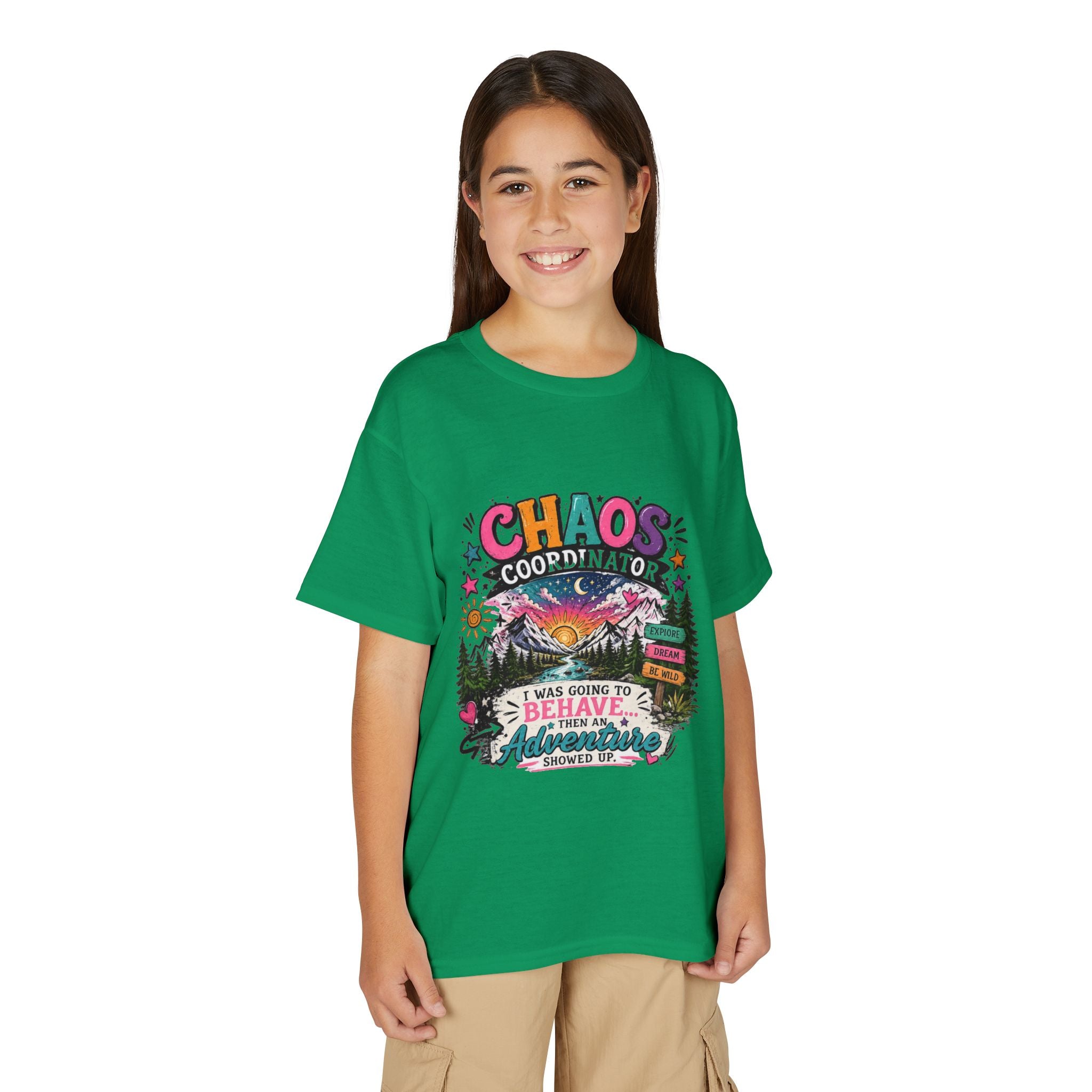 'Chaos Coordinator' Adventure Graphic Tee (Was Going to Behave, Then an Adventure Showed Up) — Youth T-Shirt