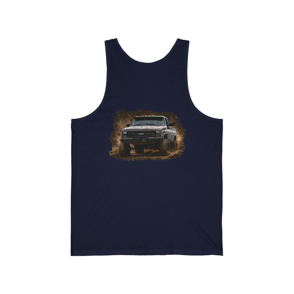 Off‑Road Pickup Tank Top — K30 Badge & Rugged Truck Graphic