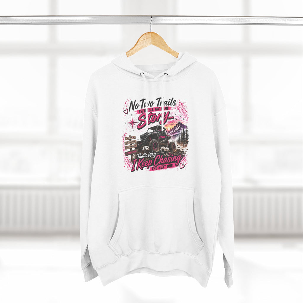 No Two Trails Stay the Same Motorcycle Hoodie – Retro Road Trip Graphic Sweatshirt