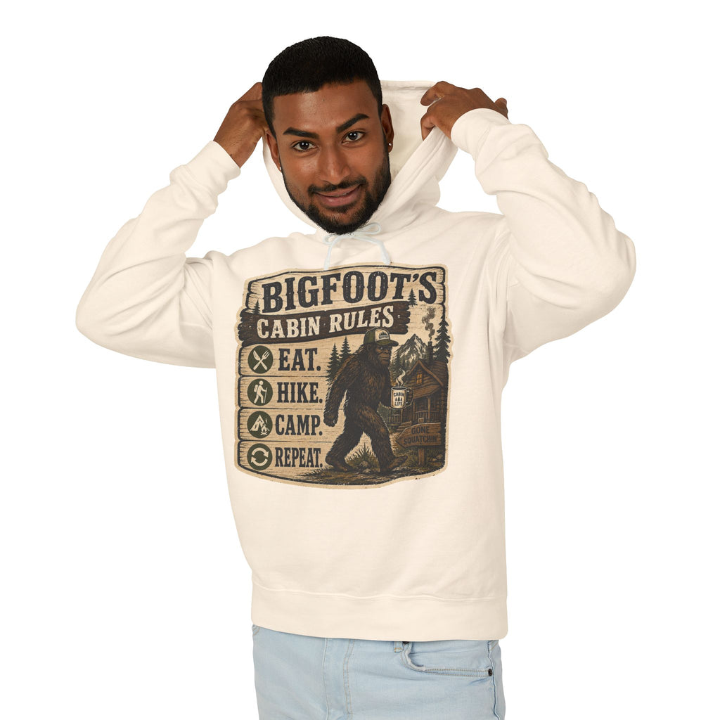 Bigfoot's Cabin Rules Hooded Sweatshirt