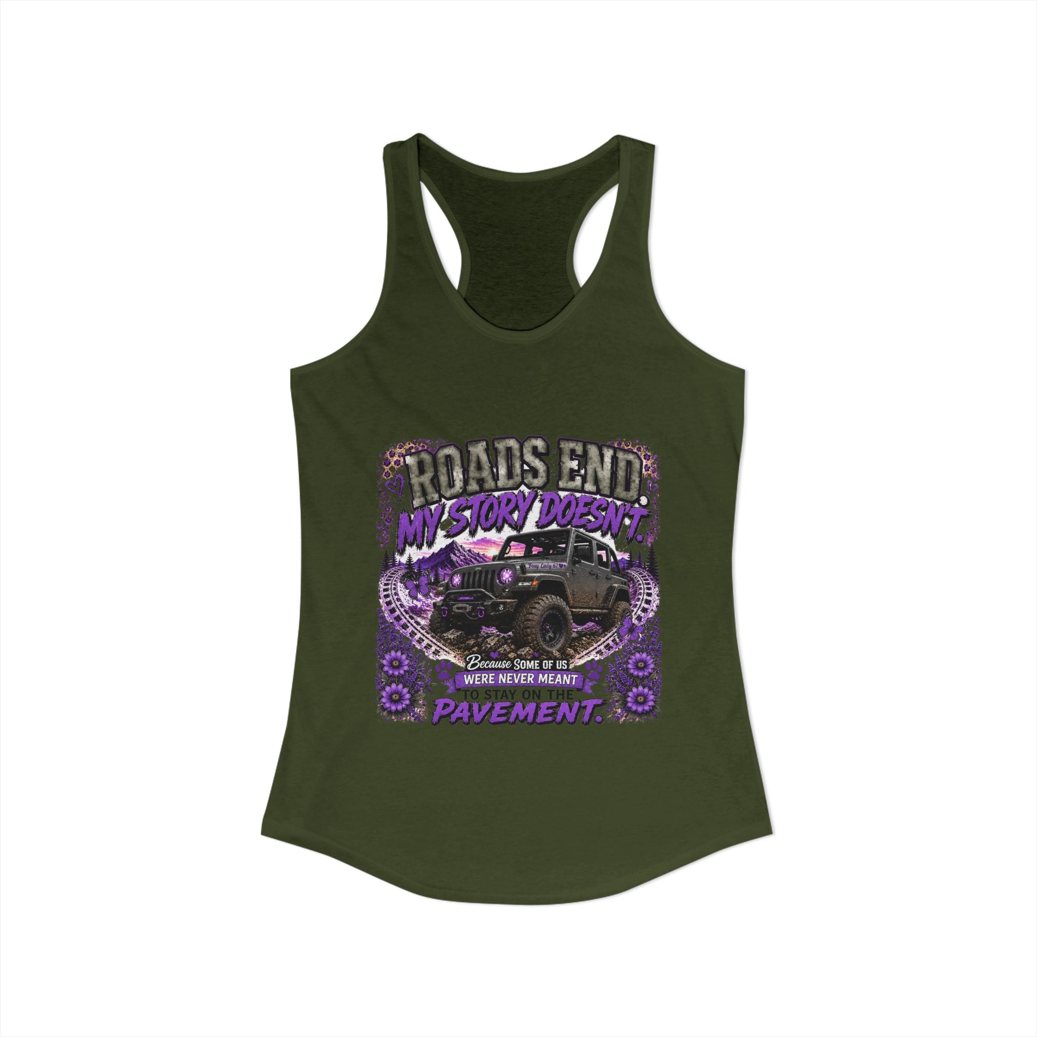 Roads End My Story Doesn't Women's Ideal Racerback Tank