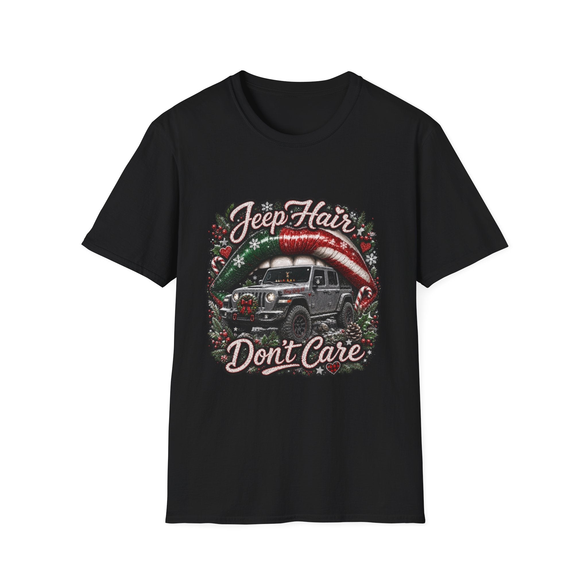 Jeep Hair Don't Care T-Shirt — Holiday Jeep Lover Graphic Tee