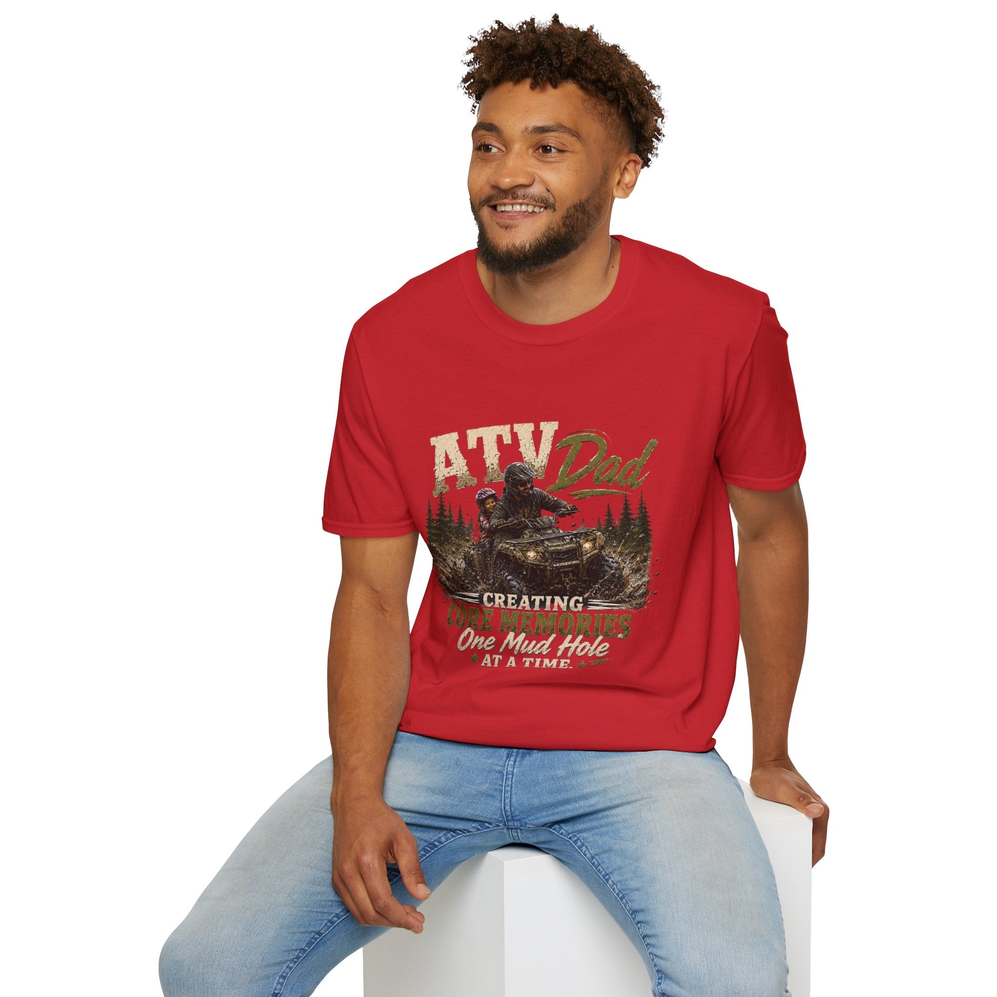 ATV Dad T-Shirt – "Creating Core Memories One Mud Hole at a Time" Outdoor Riding Tee
