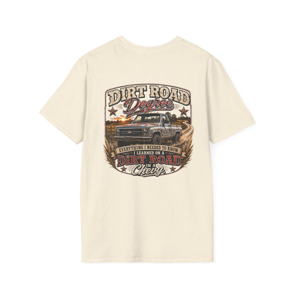 Dirt Road Degree - Chevrolet K30 Vintage Badge T-Shirt