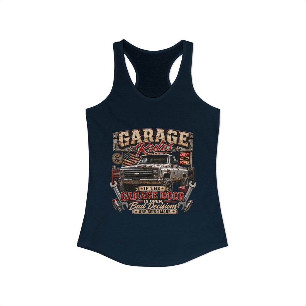 Garage Rules Ideal Racerback Tank