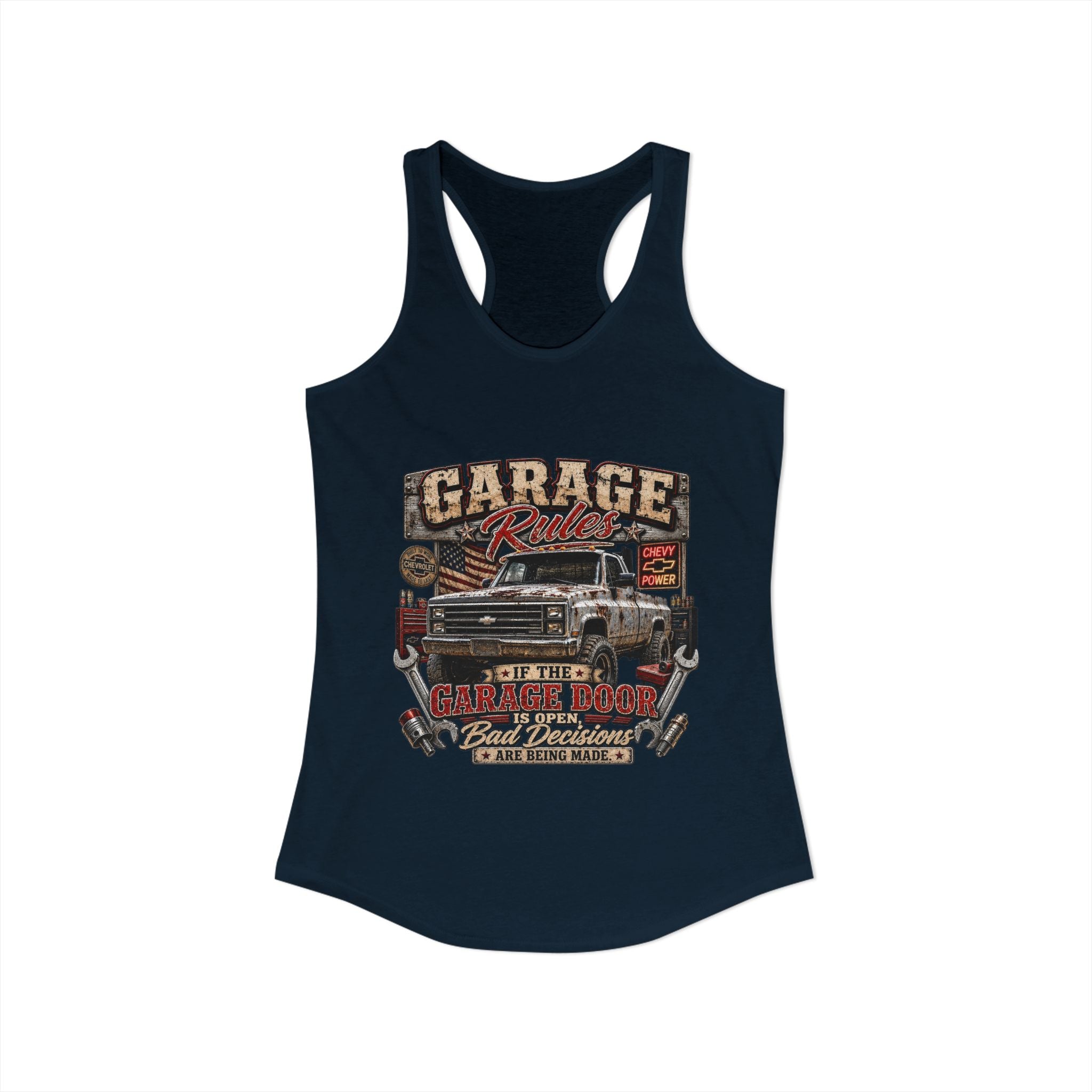 Garage Rules Ideal Racerback Tank