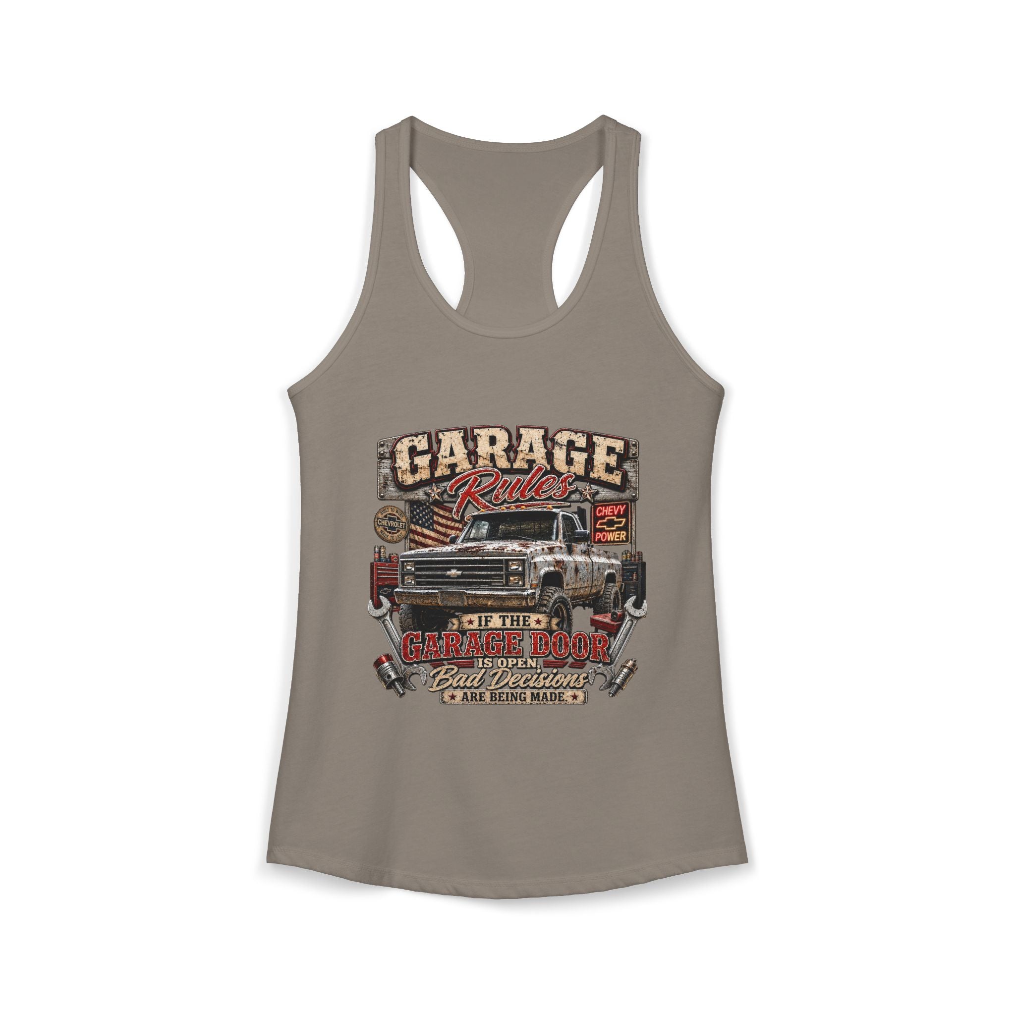 Garage Rules Ideal Racerback Tank
