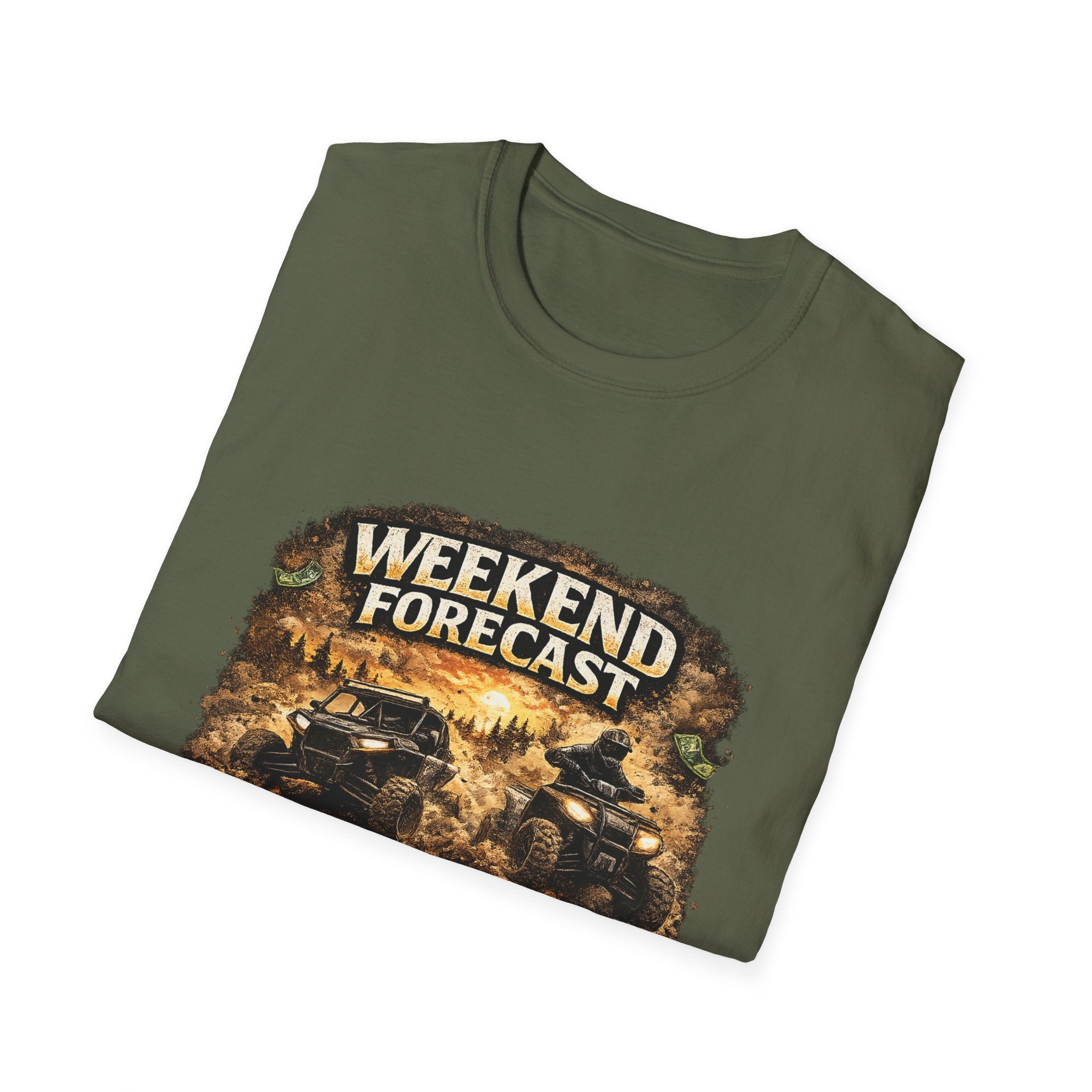 Weekend Forecast Off-Road T-Shirt — “100% Chance of Dust, 0% Chance of Regret”