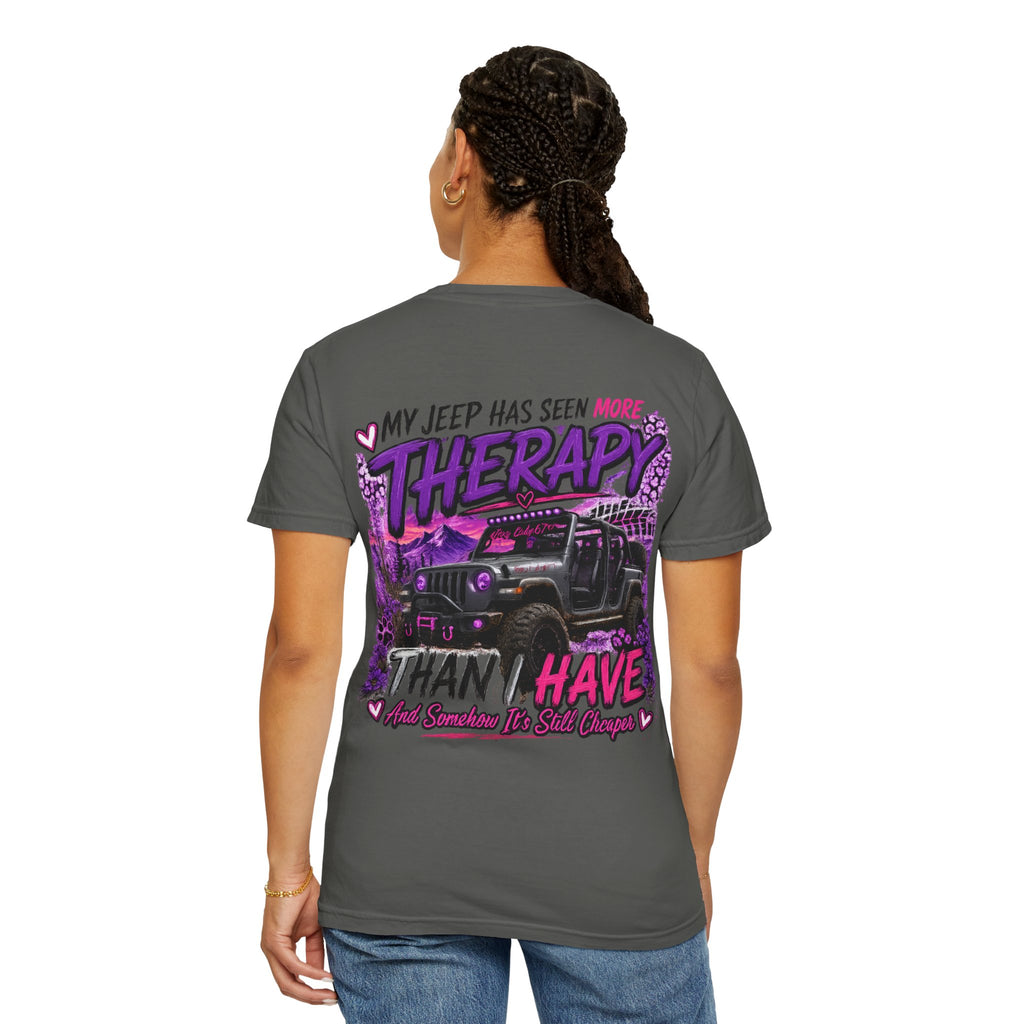 Jeep Therapy T‑Shirt — My Jeep Has Seen More Therapy Than I Have Graphic Tee