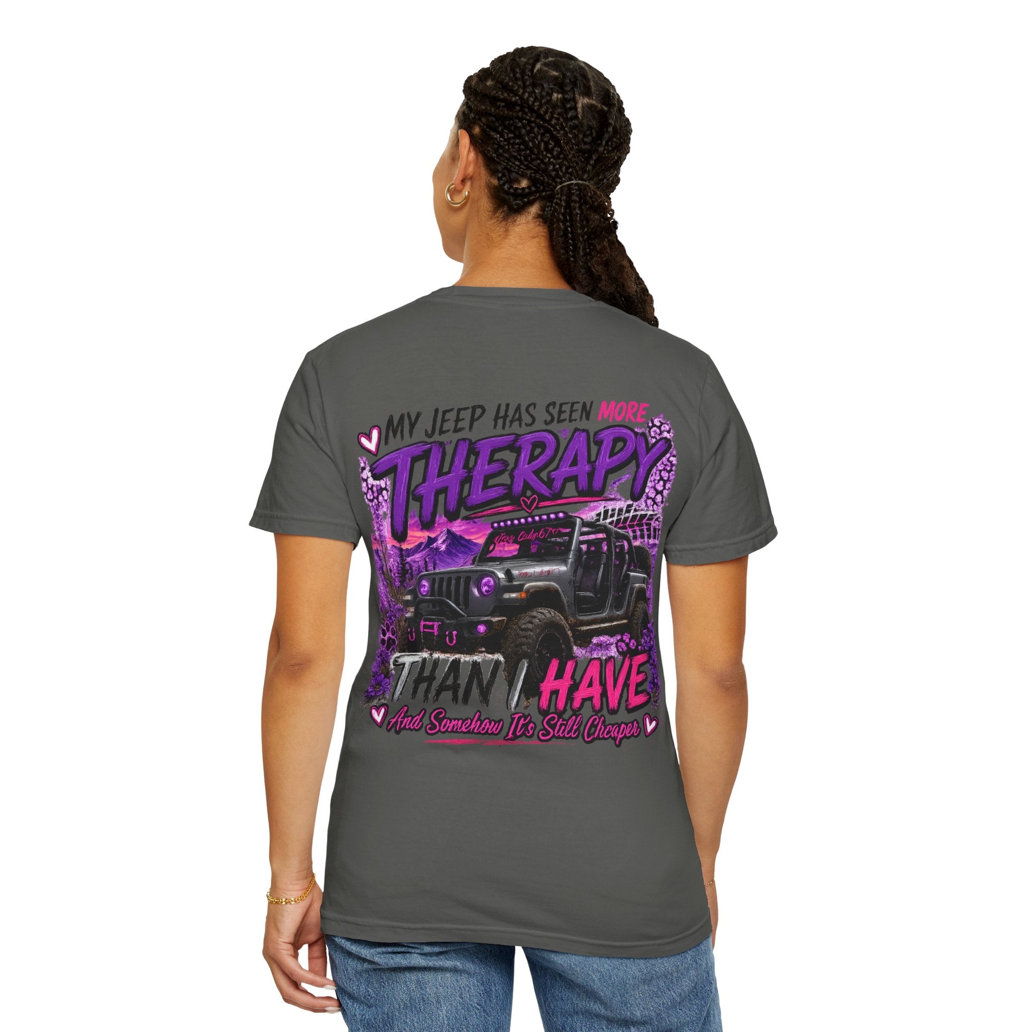 Jeep Therapy T‑Shirt — My Jeep Has Seen More Therapy Than I Have Graphic Tee