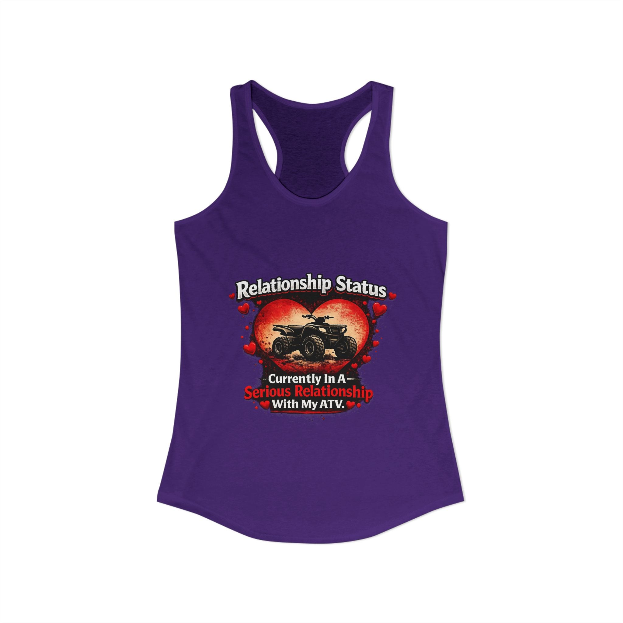 Relationship Status ATV Women's Ideal Racerback Tank