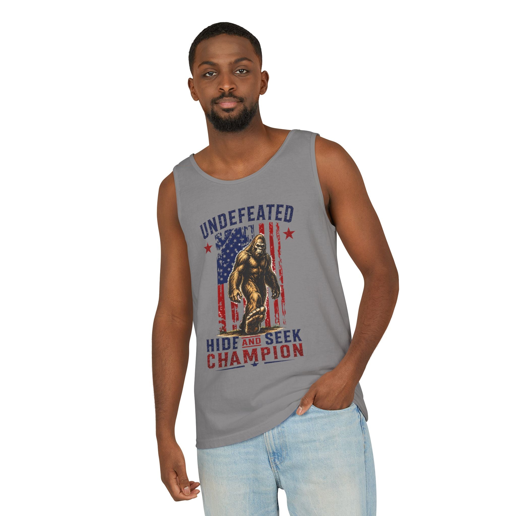 Undefeated Hide and Seek Champion 4th of July Tank Top