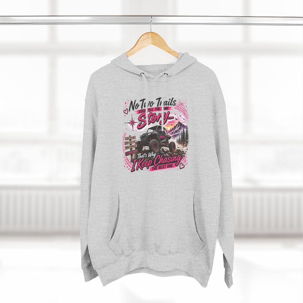 No Two Trails Stay the Same Motorcycle Hoodie – Retro Road Trip Graphic Sweatshirt