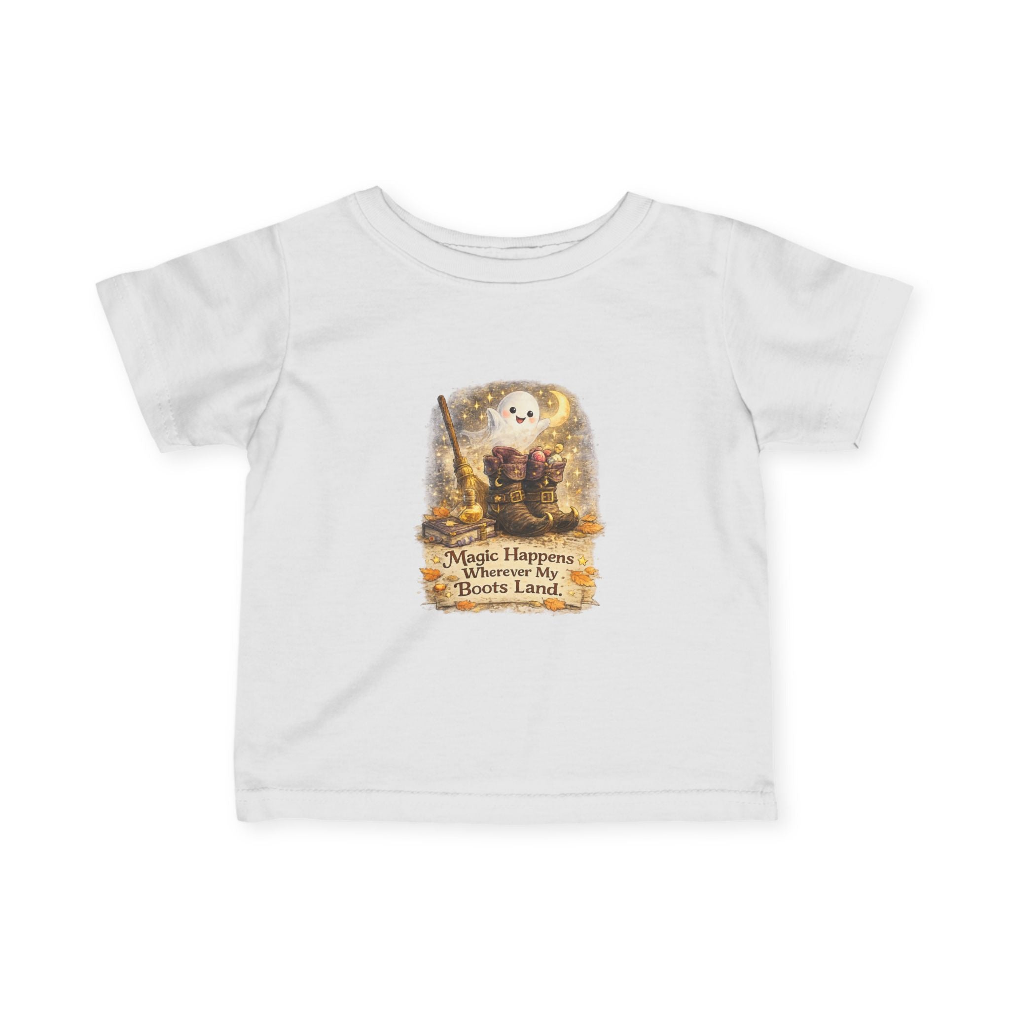 "Magic Happens Wherever My Boots Land" Adventure Baby Shirt — Infant Tee