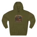 Introvert Highland Cow Three-Panel Fleece Hoodie
