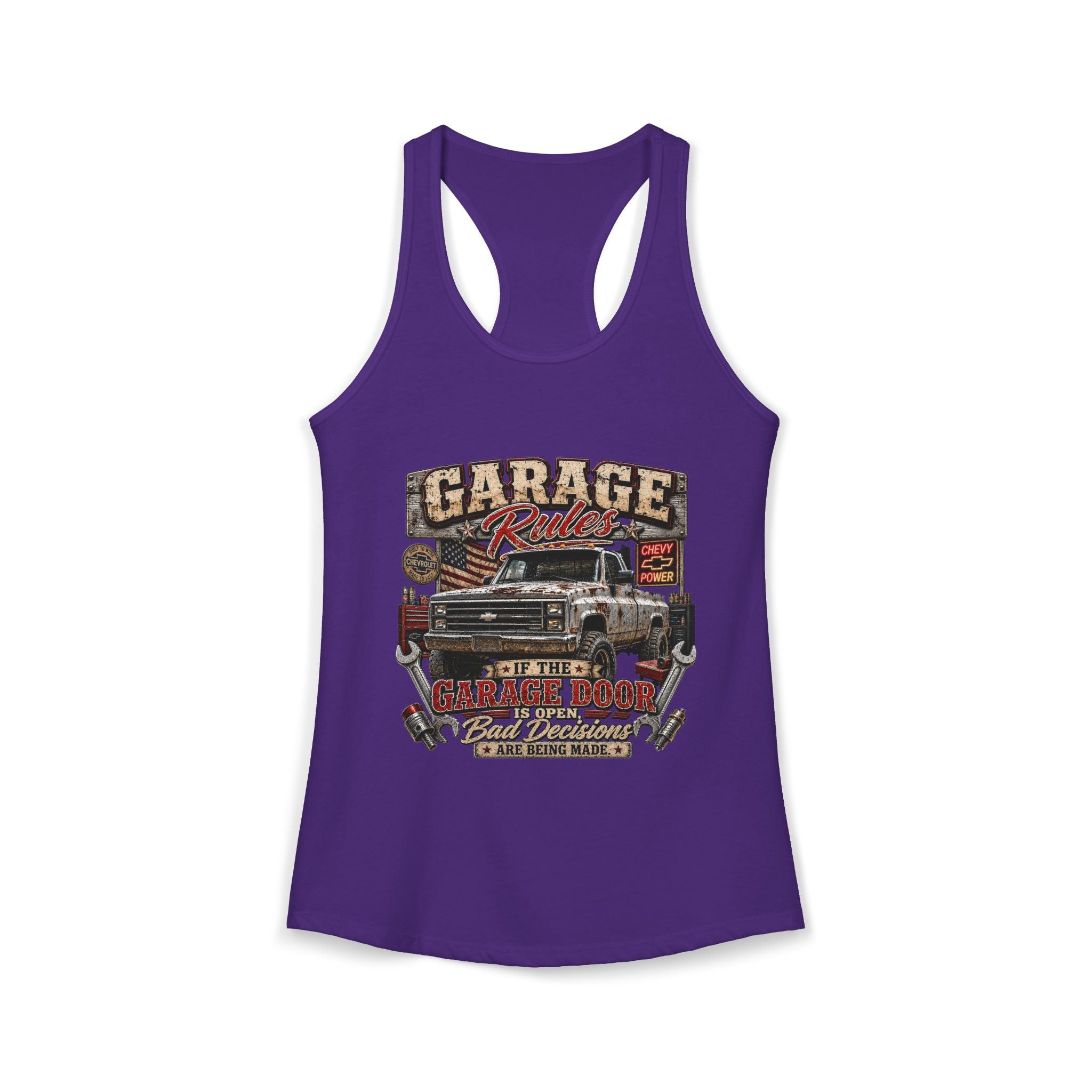 Garage Rules Ideal Racerback Tank