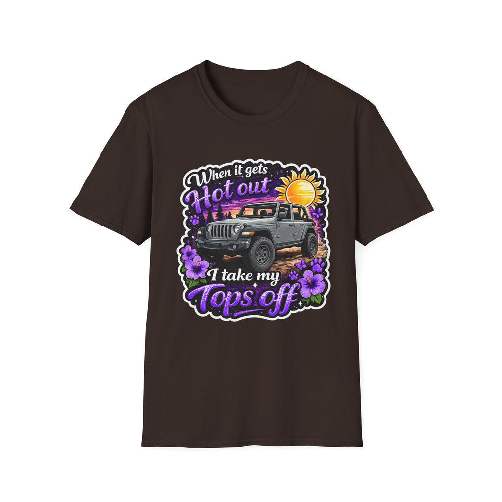 When It Gets Hot (Purple) Unisex Softstyle T-Shirt