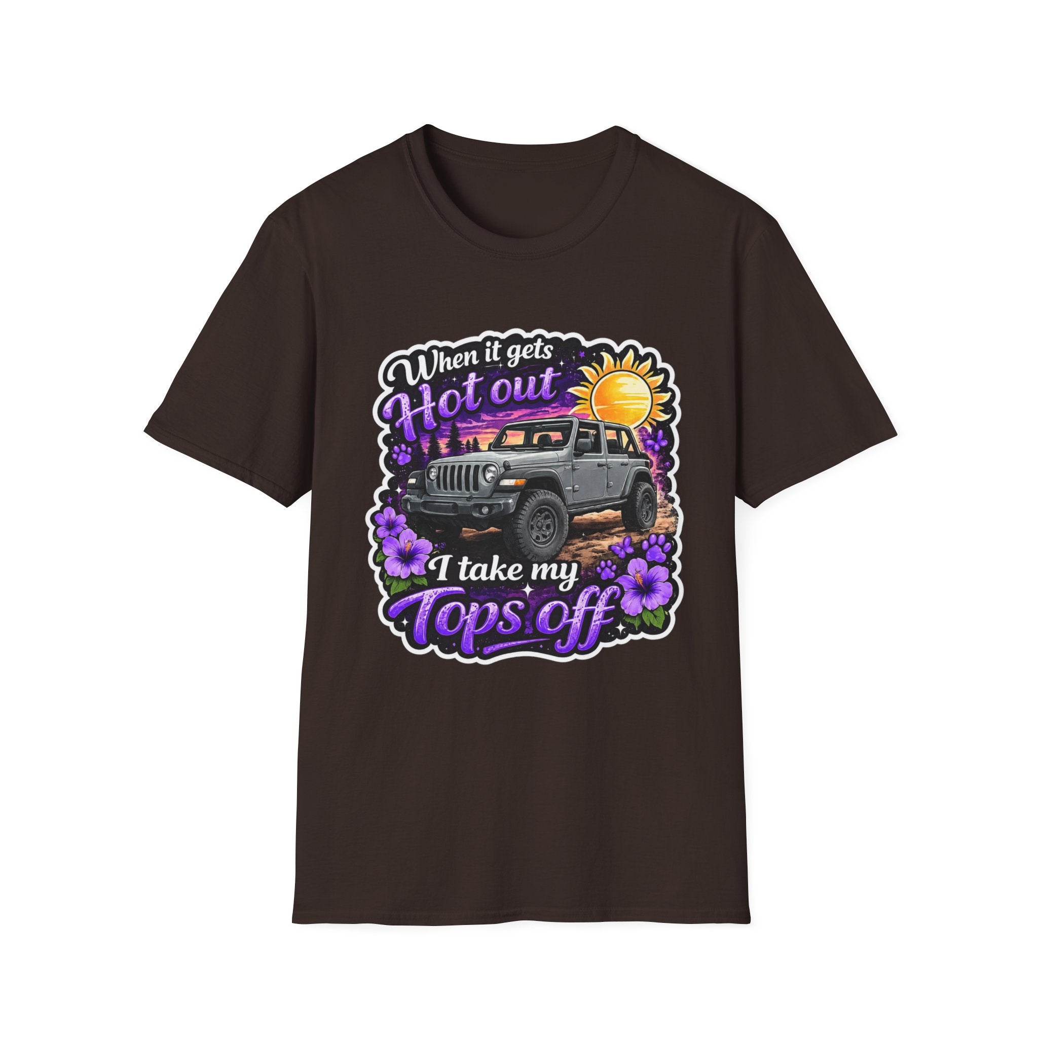 When It Gets Hot (Purple) Unisex Softstyle T-Shirt