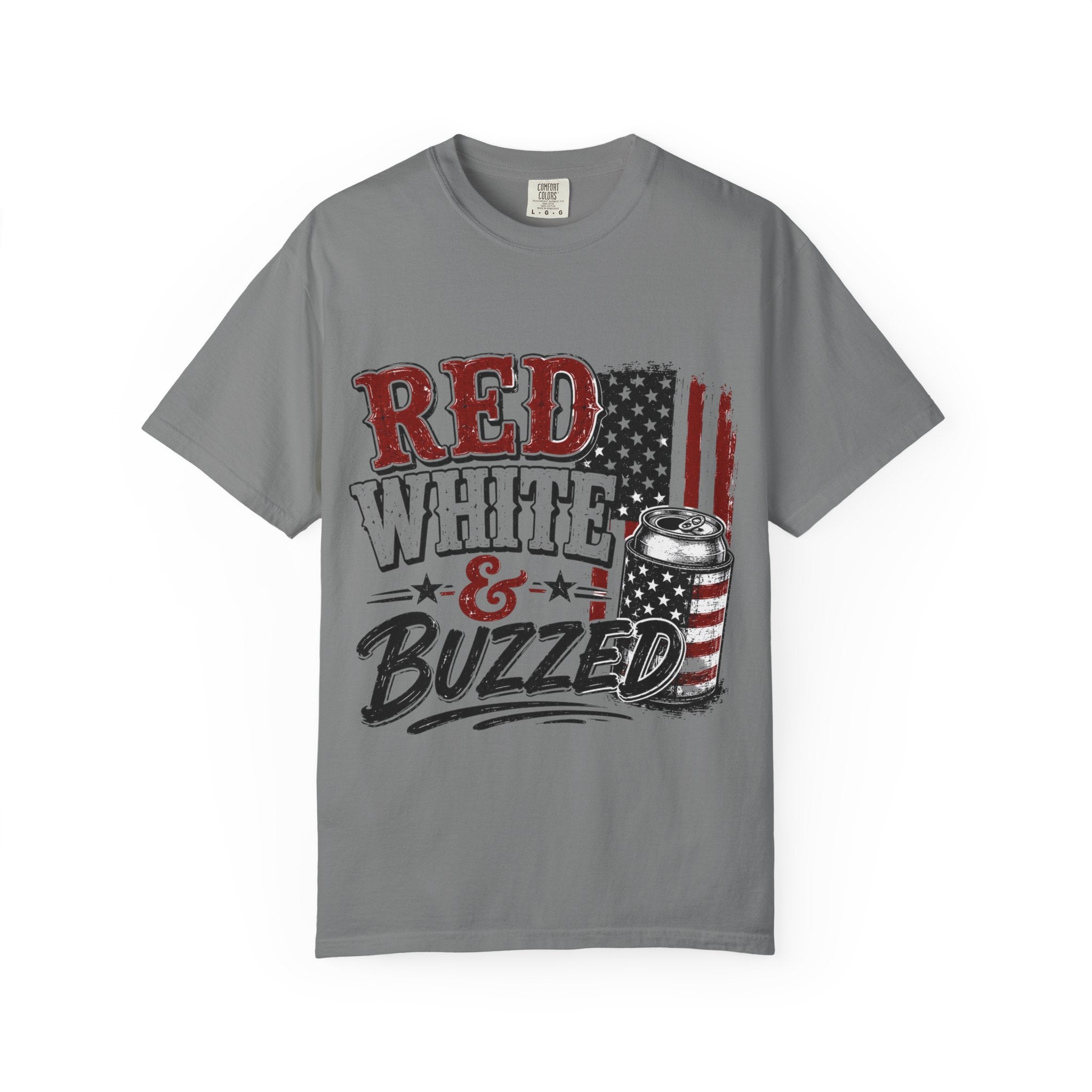 Red White & Buzzed T-Shirt — Patriotic Fourth of July Beer Tee