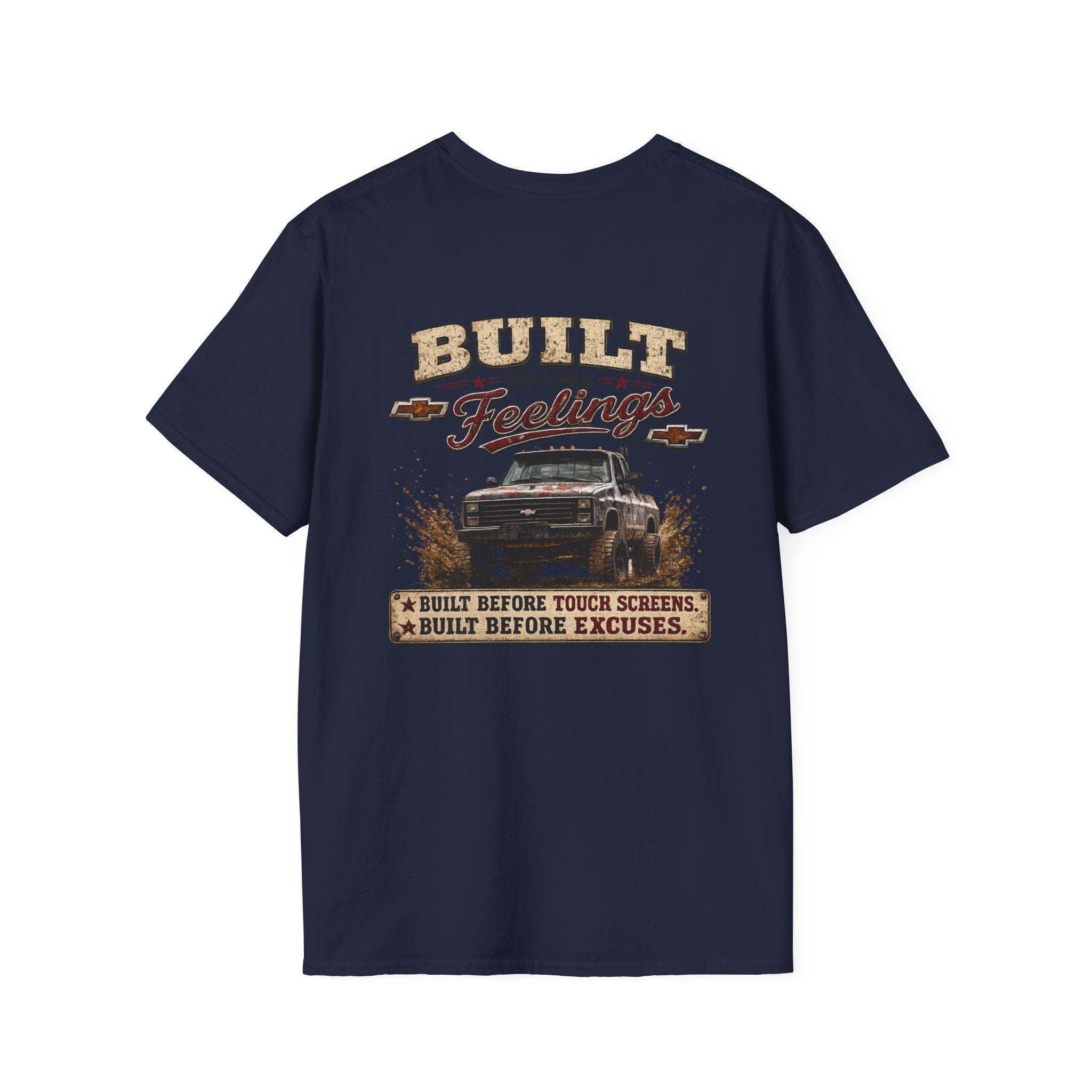 Vintage 'Built Not Bought' Chest Logo T-Shirt