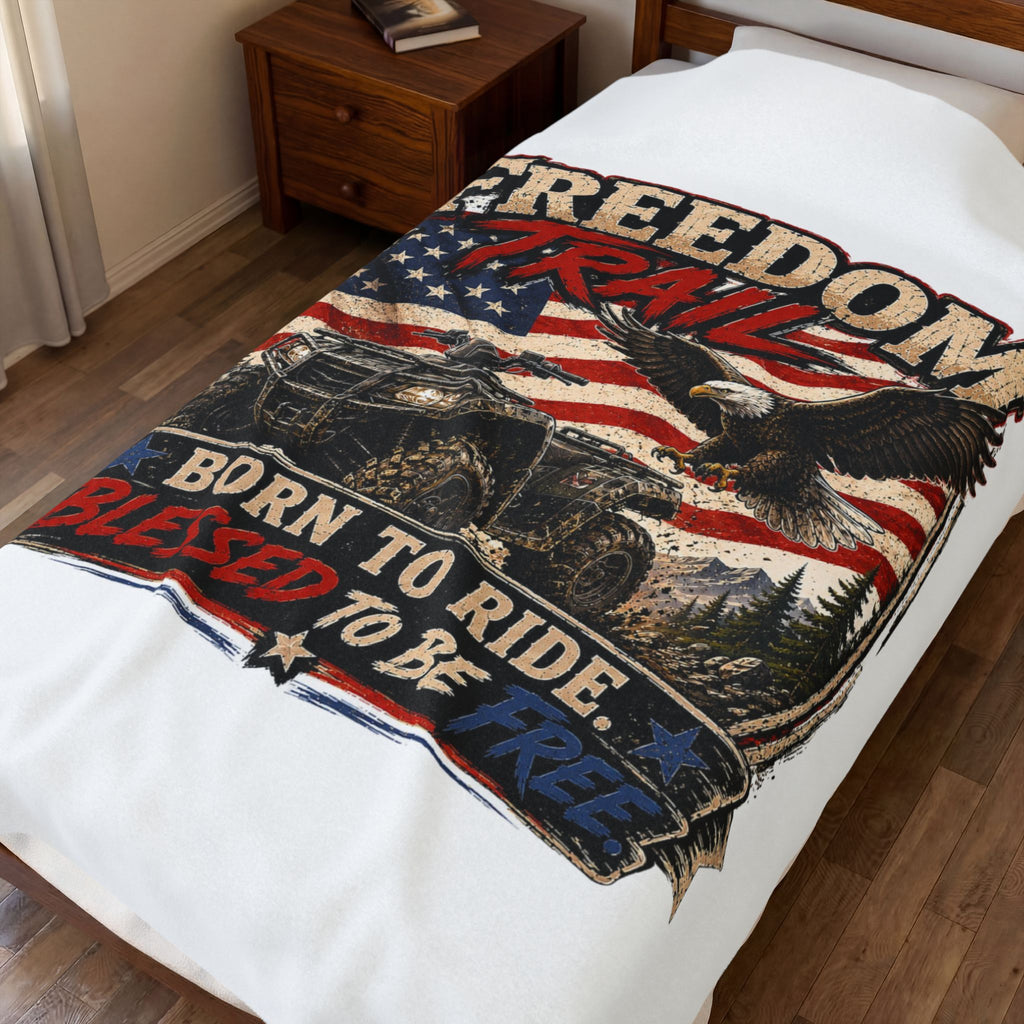 Freedom Trail Velveteen Plush Blanket