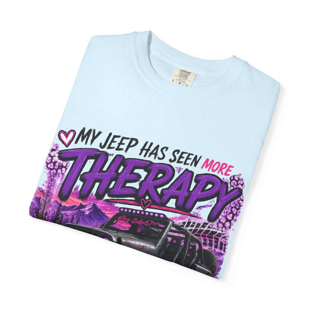 Jeep Therapy T-Shirt — My Jeep Has Seen More Therapy Than I Have Off-Road Tee