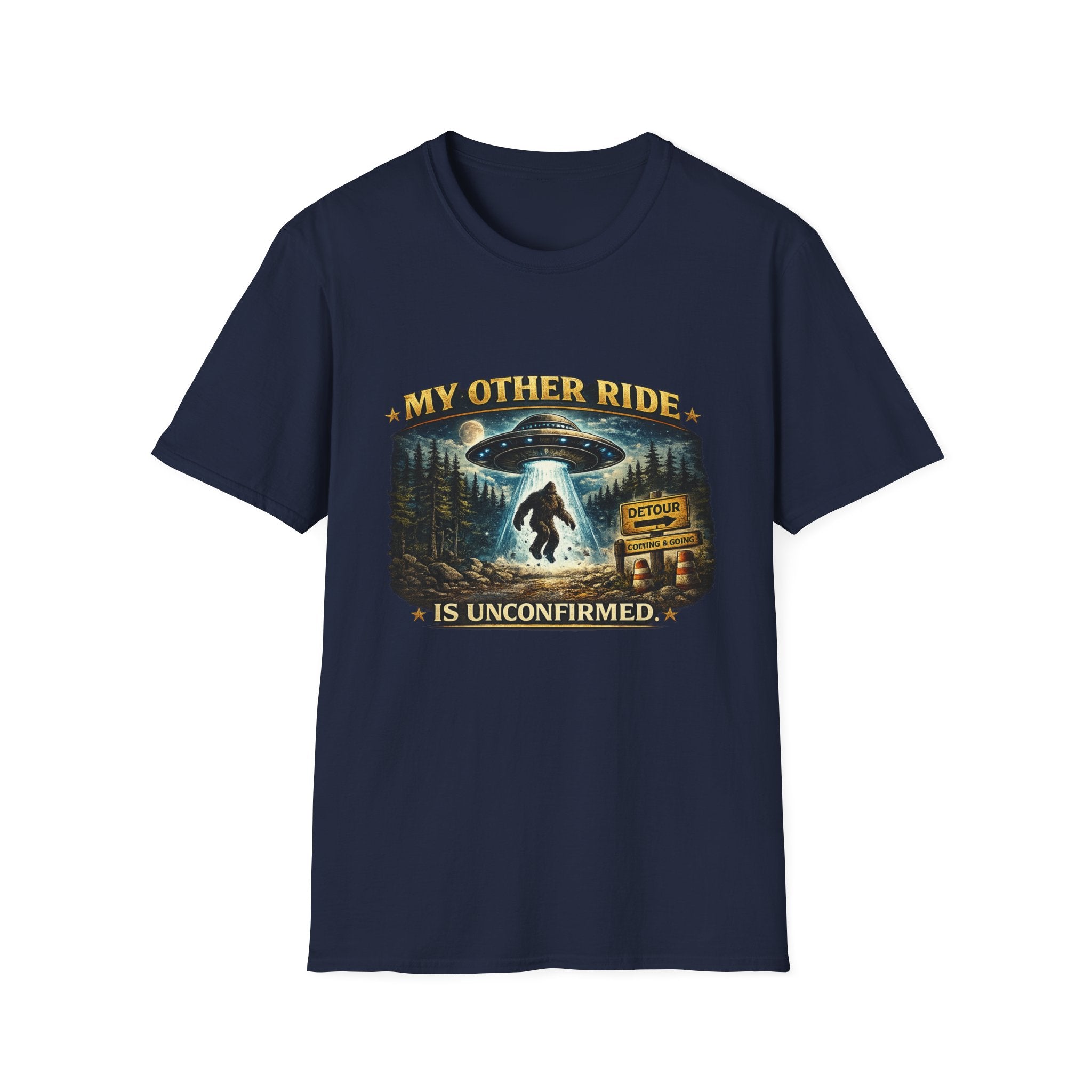 UFO Tee — "My Other Ride is Unconfirmed" Alien Abduction T-Shirt