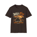 Wild & Free Mountain T-Shirt — 'The Best Roads Aren't Roads At All' Adventure Tee