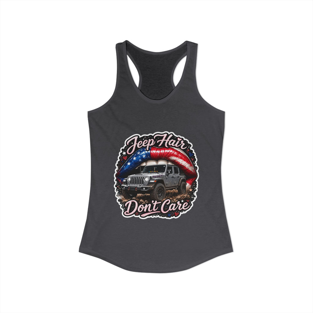 Jeep Hair Don't Care Women's Ideal Racerback Tank