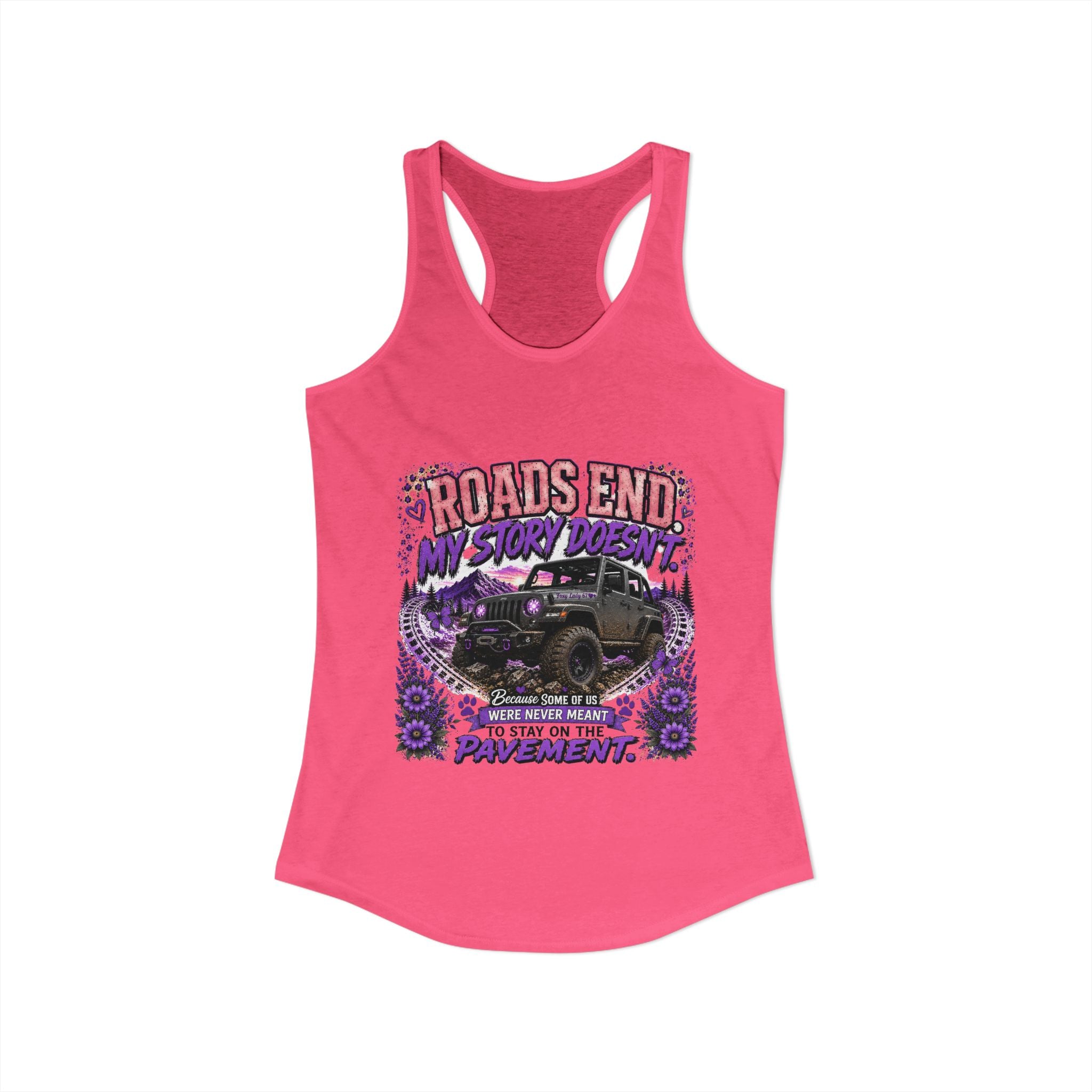 Roads End My Story Doesn't Women's Ideal Racerback Tank