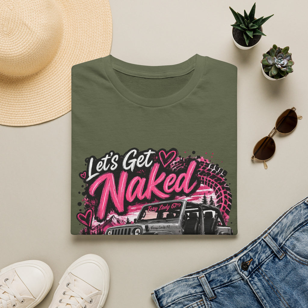 Jeep 'Let's Get Naked' Graphic T-Shirt — Funny Off-Roading Top