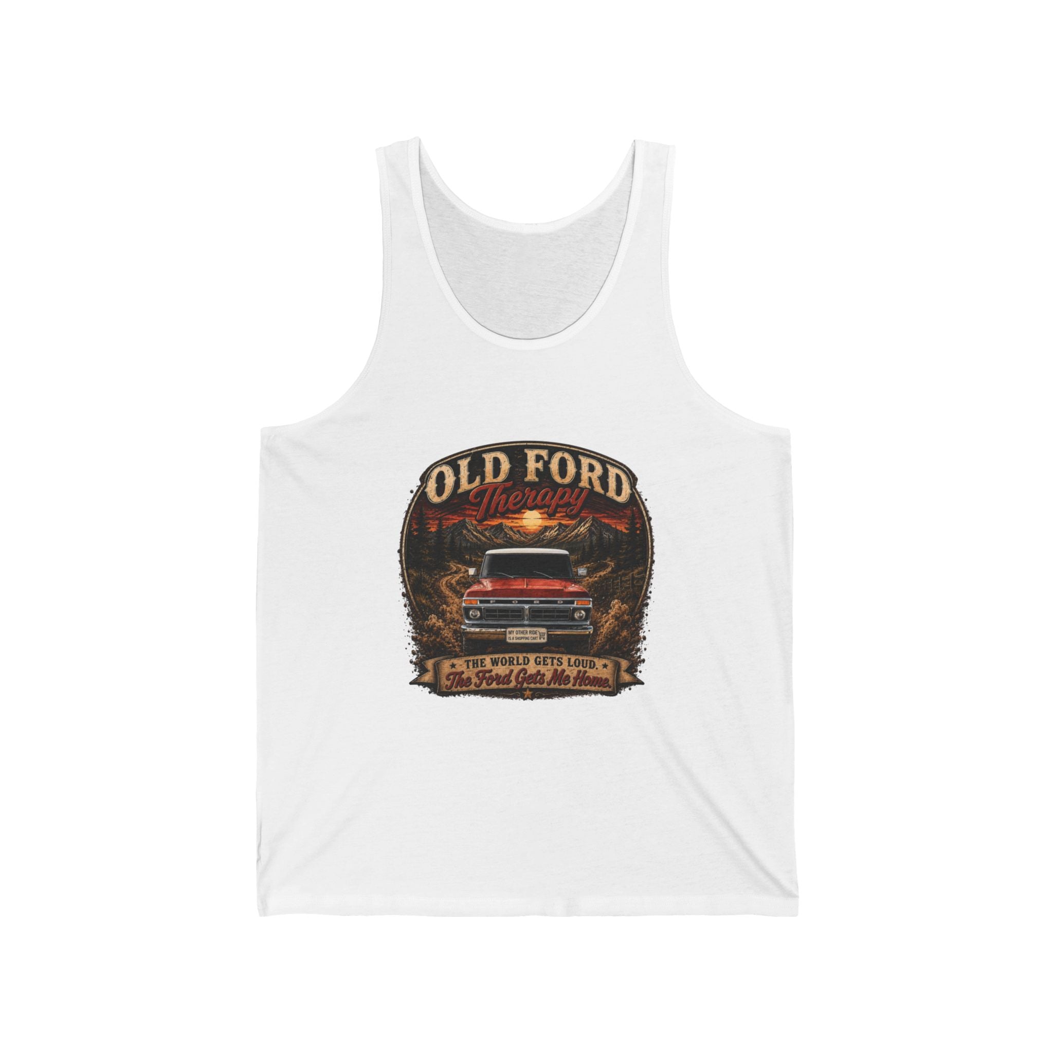 Old Ford Pickup Vintage Tank Top — Retro Truck Graphic Tank