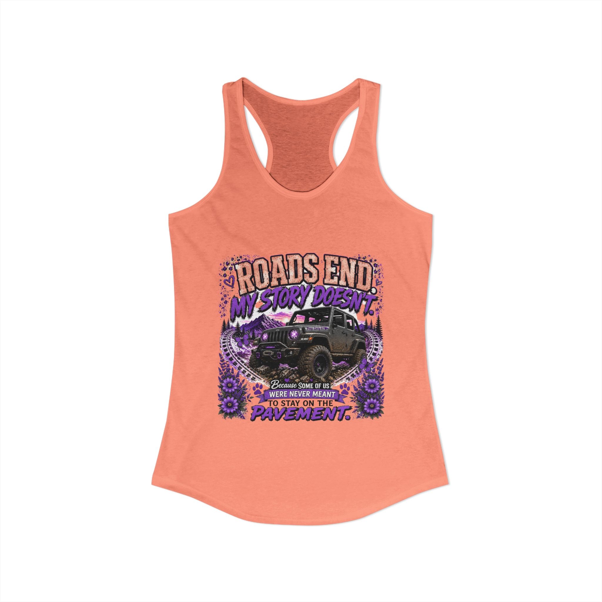 Roads End My Story Doesn't Women's Ideal Racerback Tank
