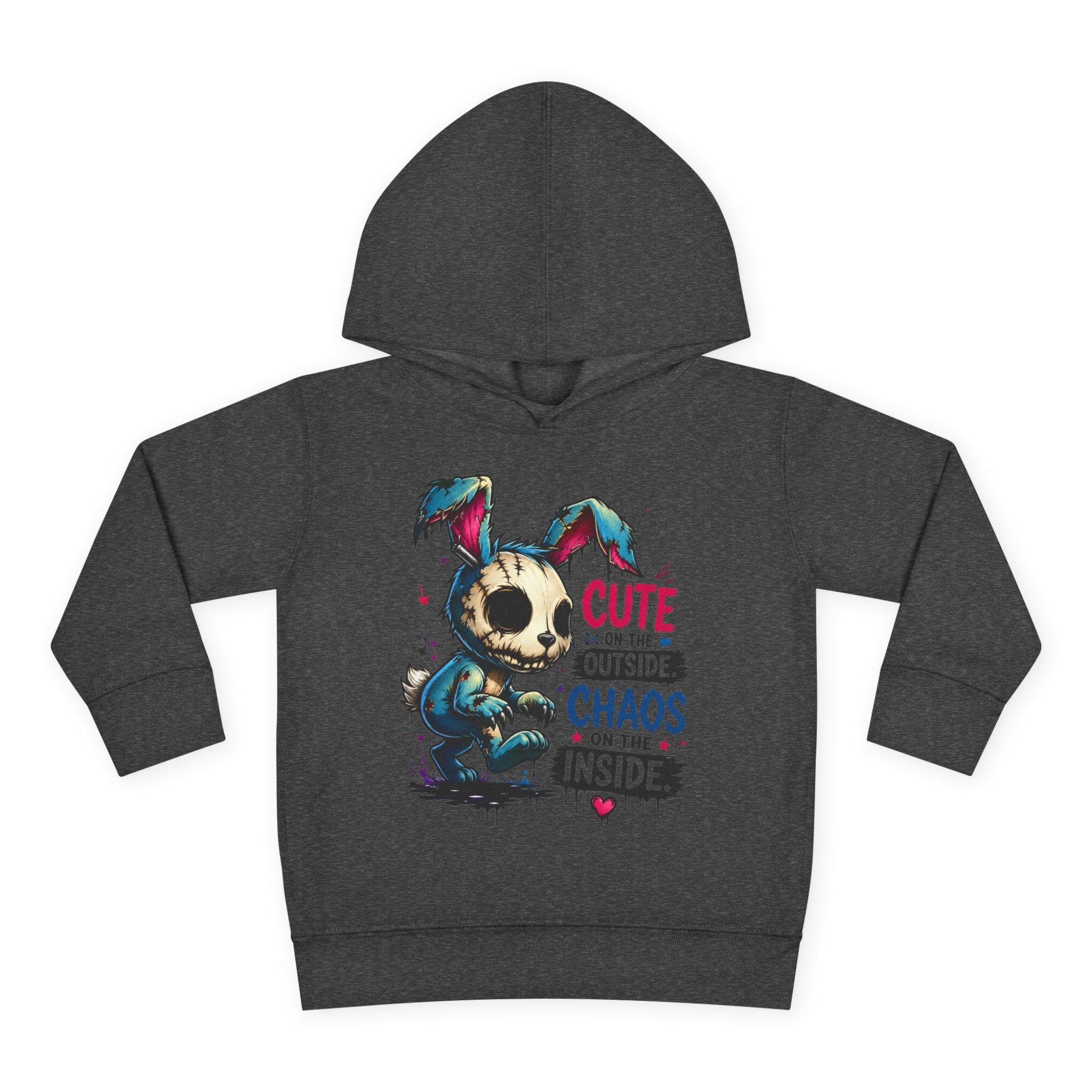 Cute on the outside Choas on the inside Toddler Pullover Fleece Hoodie