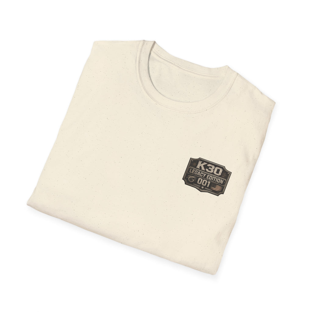 Legends Don't Retire - K30 Legacy Edition T-Shirt — Retro Motorsport Badge Tee