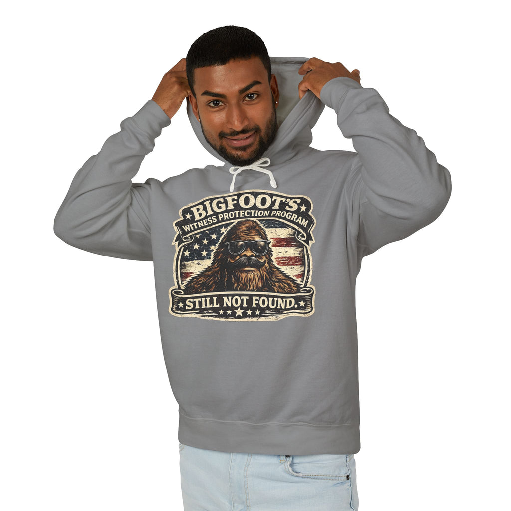 Bigfoot Witness Protection Program Still Not Found Hooded Sweatshirt