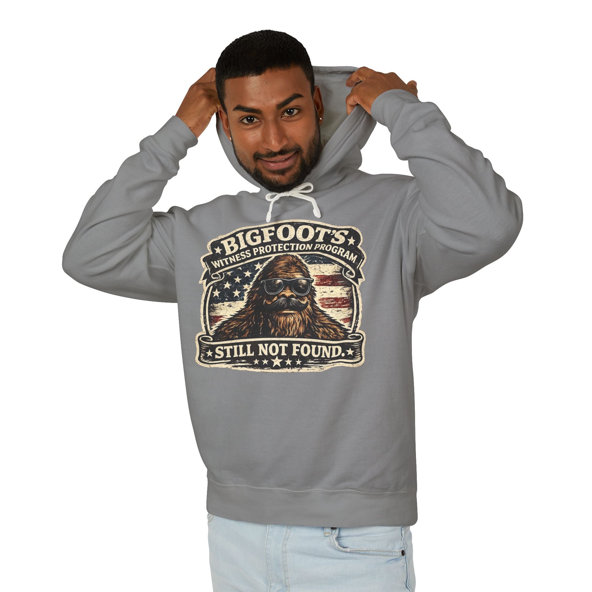 Bigfoot Witness Protection Program Still Not Found Hooded Sweatshirt