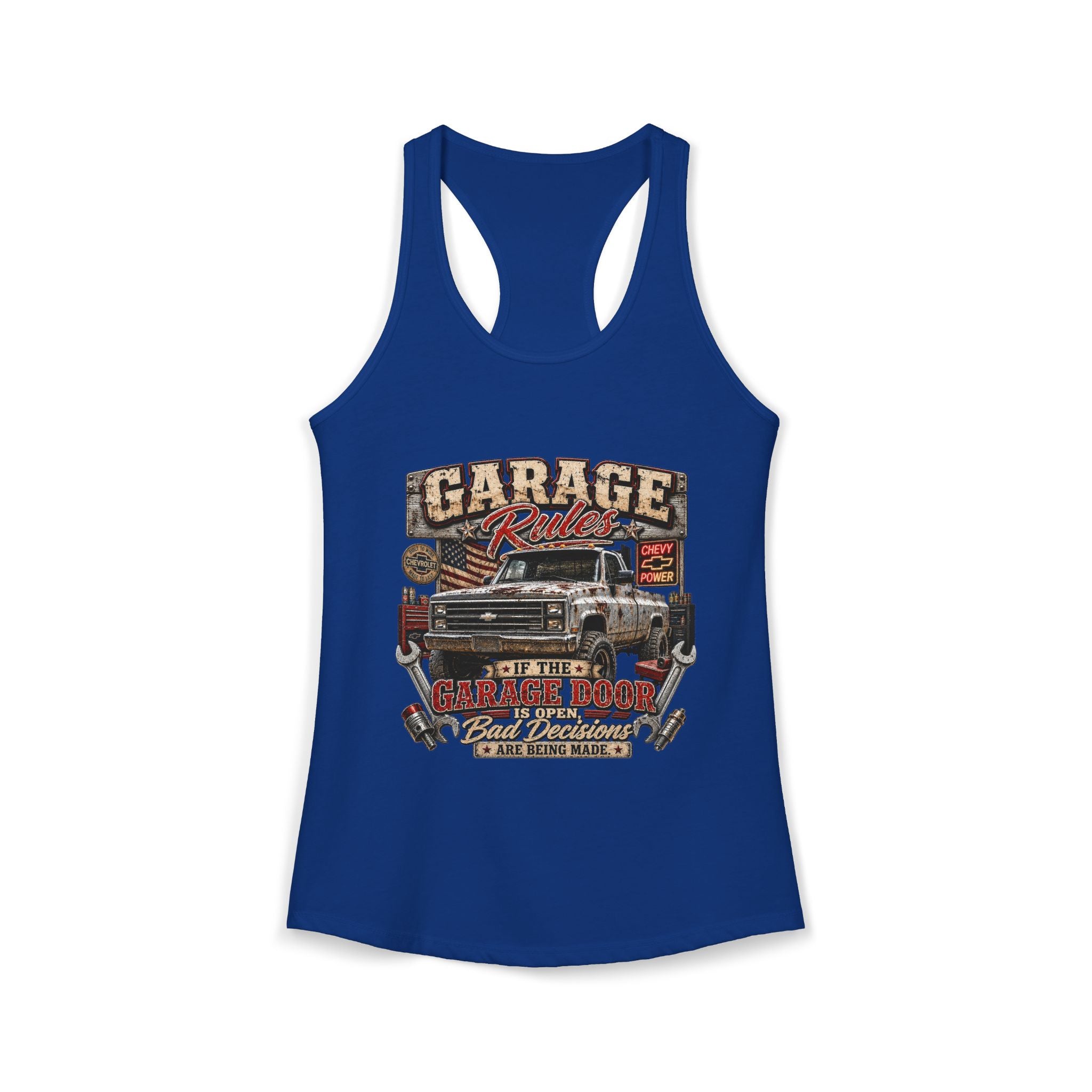 Garage Rules Ideal Racerback Tank