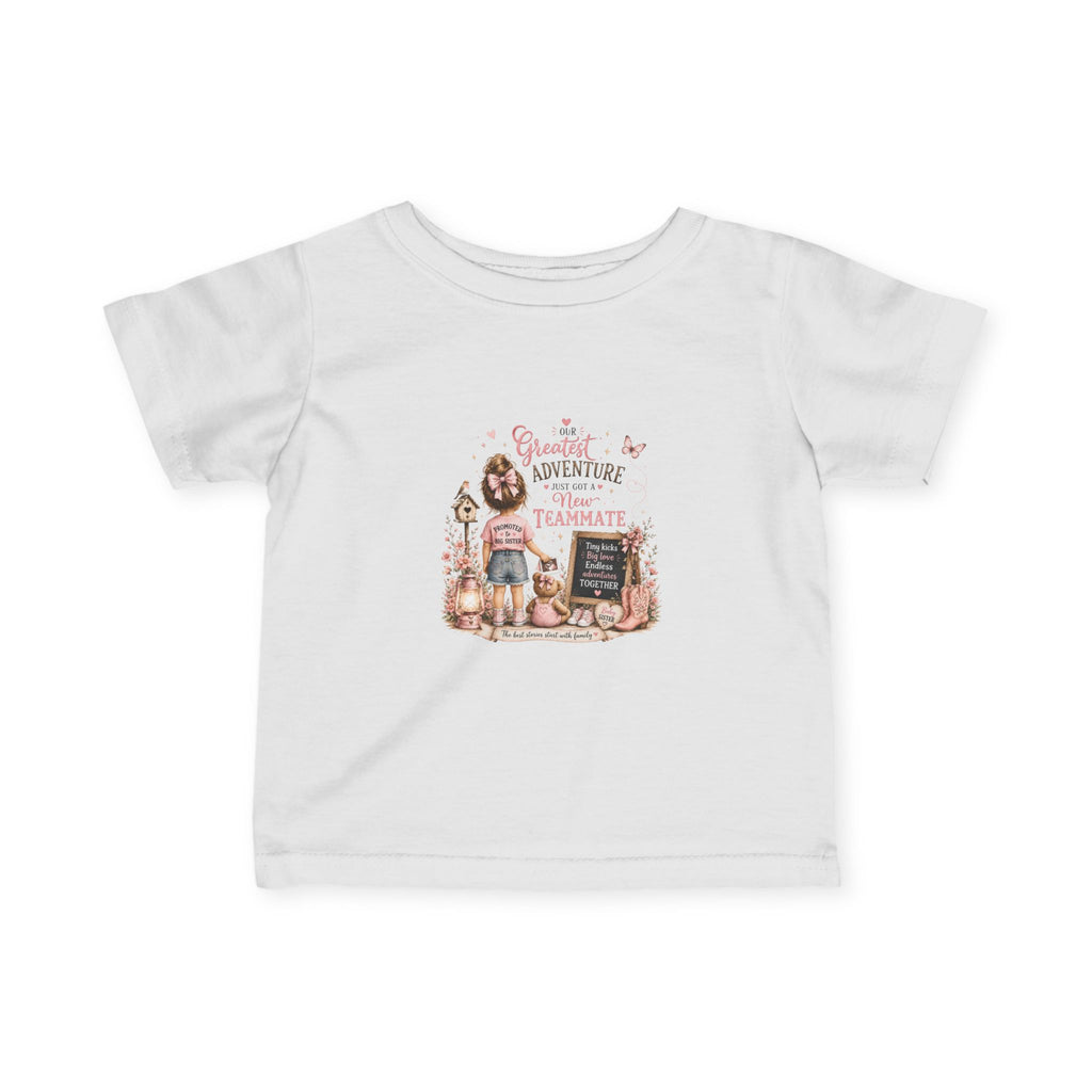 'Greatest Adventure With My Teammate' Baby Shirt (Woodland Explorer Theme) - Infant Tee