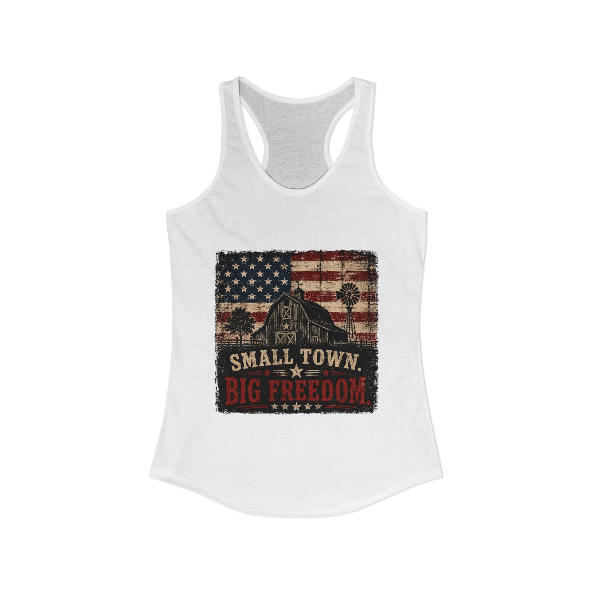 Small Town Big Freedom 4th of July Tank Top