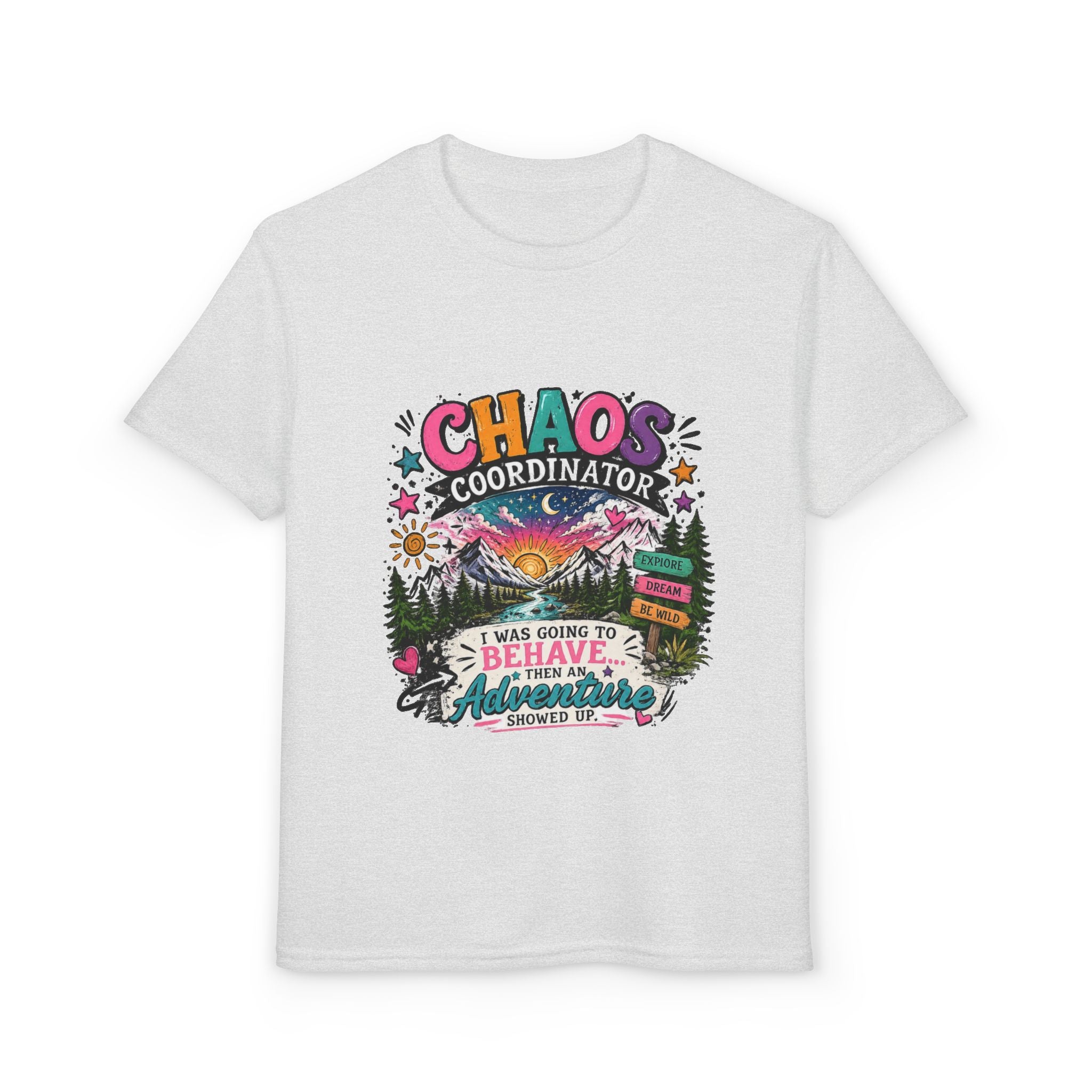 'Chaos Coordinator' Adventure Graphic Tee (Was Going to Behave, Then an Adventure Showed Up) — Youth T-Shirt