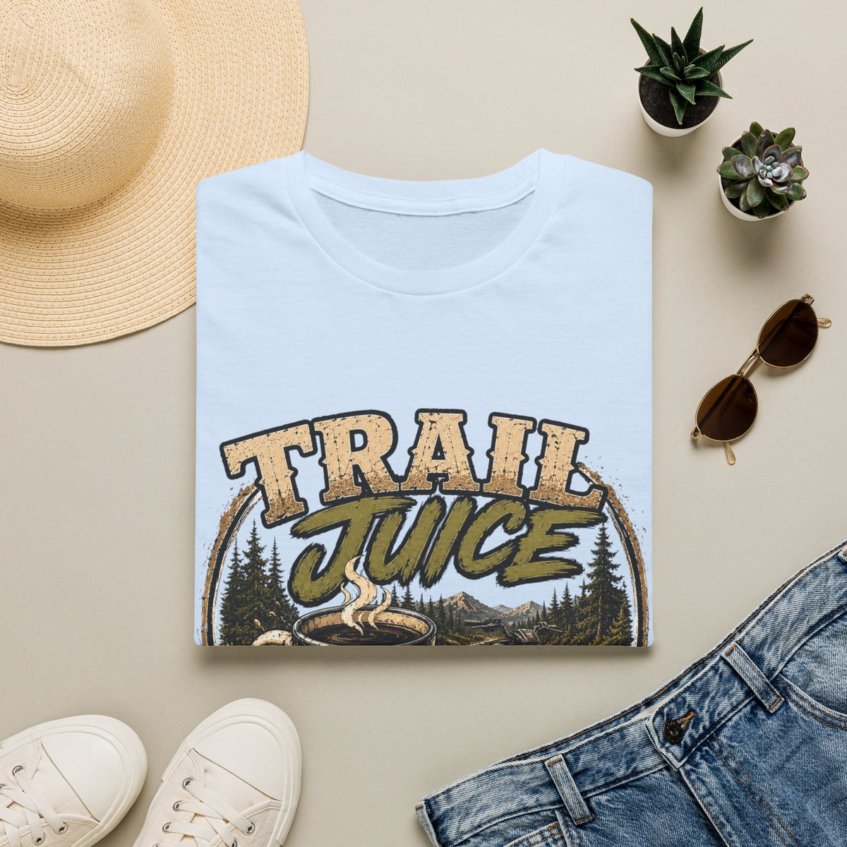 Trail Juice T-Shirt — Vintage Outdoor Camping Graphic