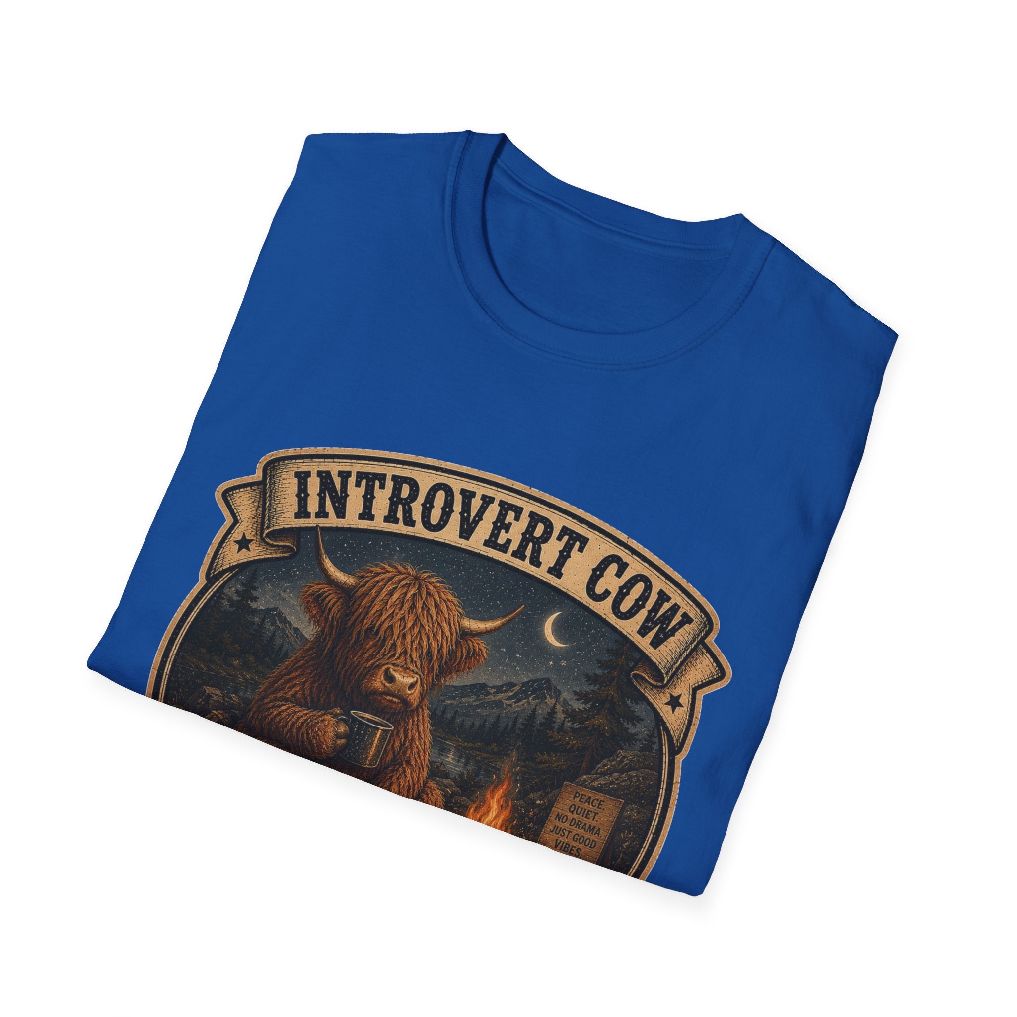 Inrovert Highland Cow Unisex Softstyle T-Shirt