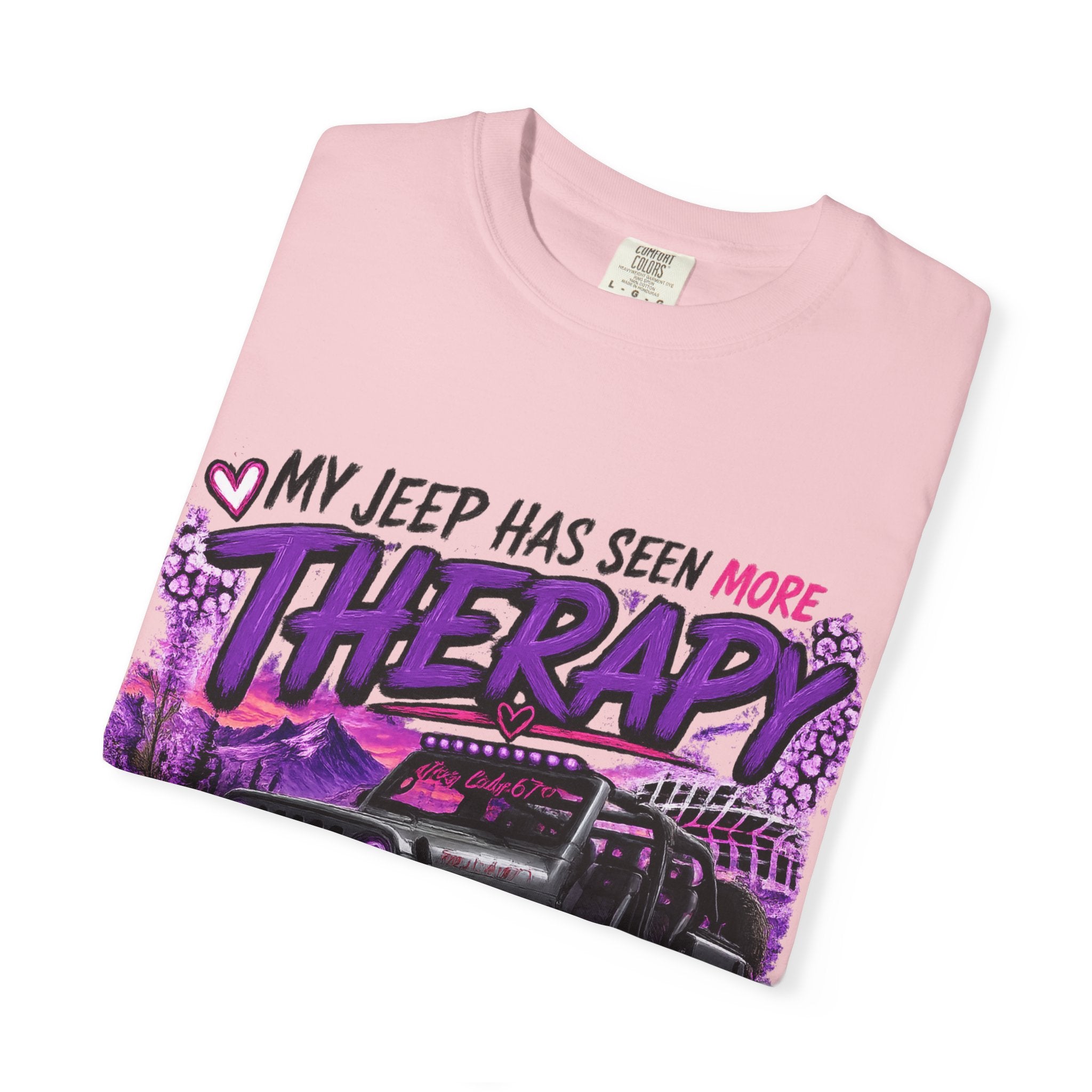 Jeep Therapy T-Shirt — My Jeep Has Seen More Therapy Than I Have Off-Road Tee