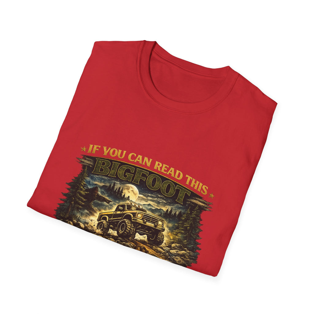 Bigfoot Truck T-Shirt — “If You Can Read This Bigfoot Let Me Borrow His Truck” Graphic Tee