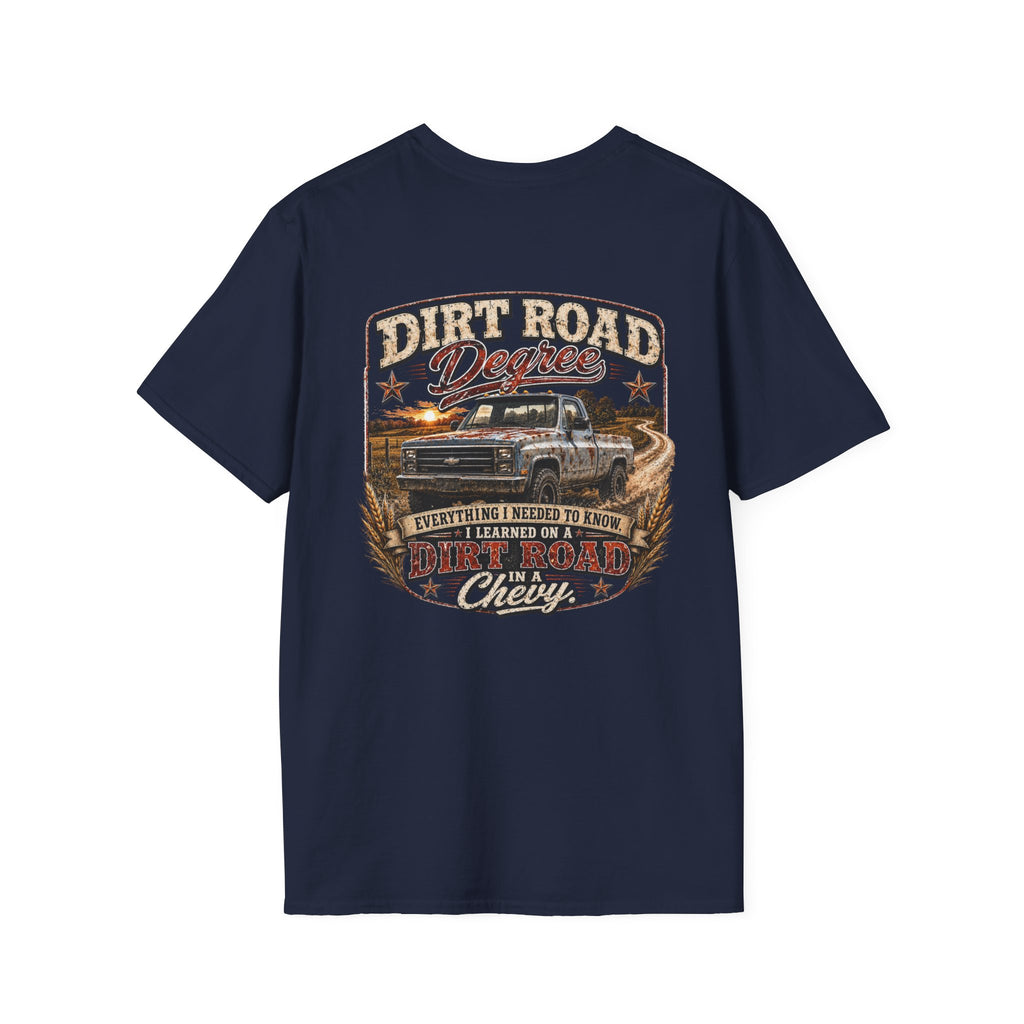 Dirt Road Degree - Chevrolet K30 Vintage Badge T-Shirt