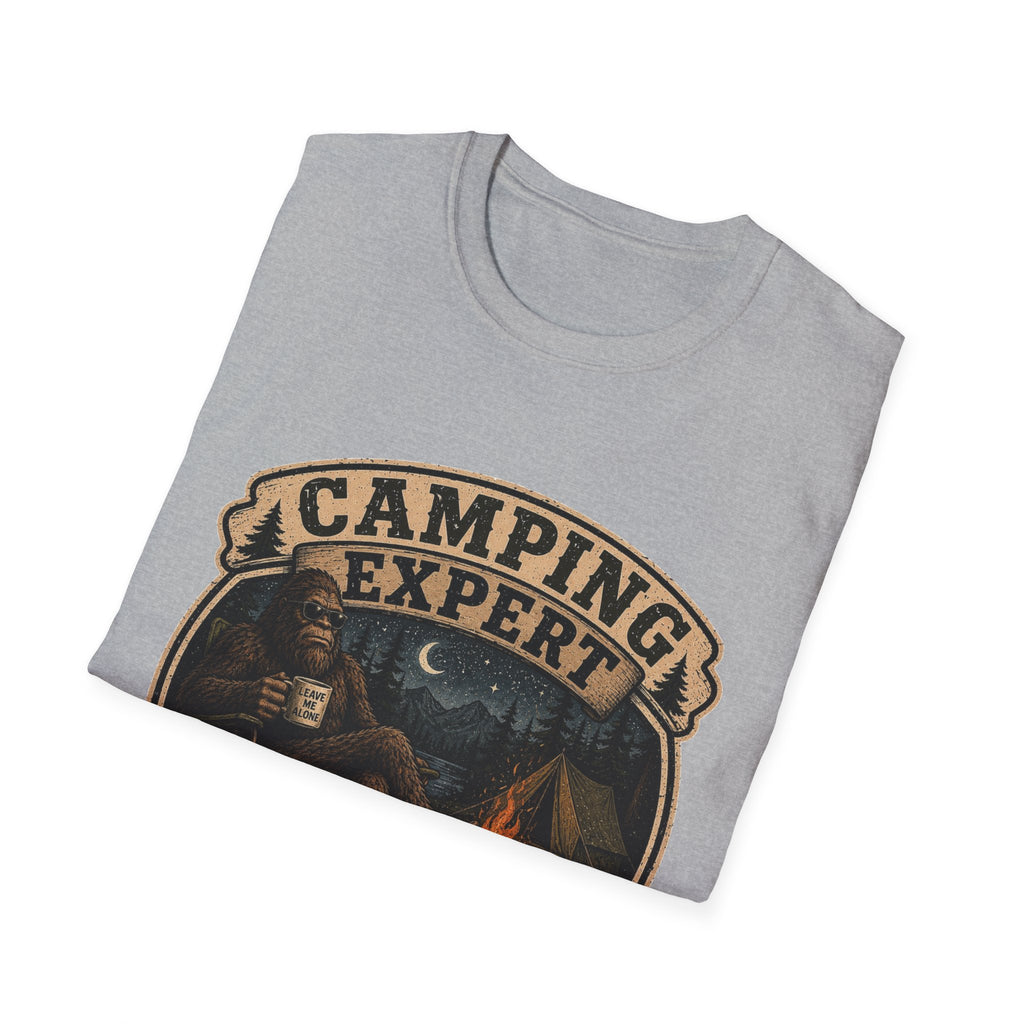 Camping Expert T-Shirt — “I Came. I Saw. I Avoided Everyone.” Outdoorsy Campfire Tee