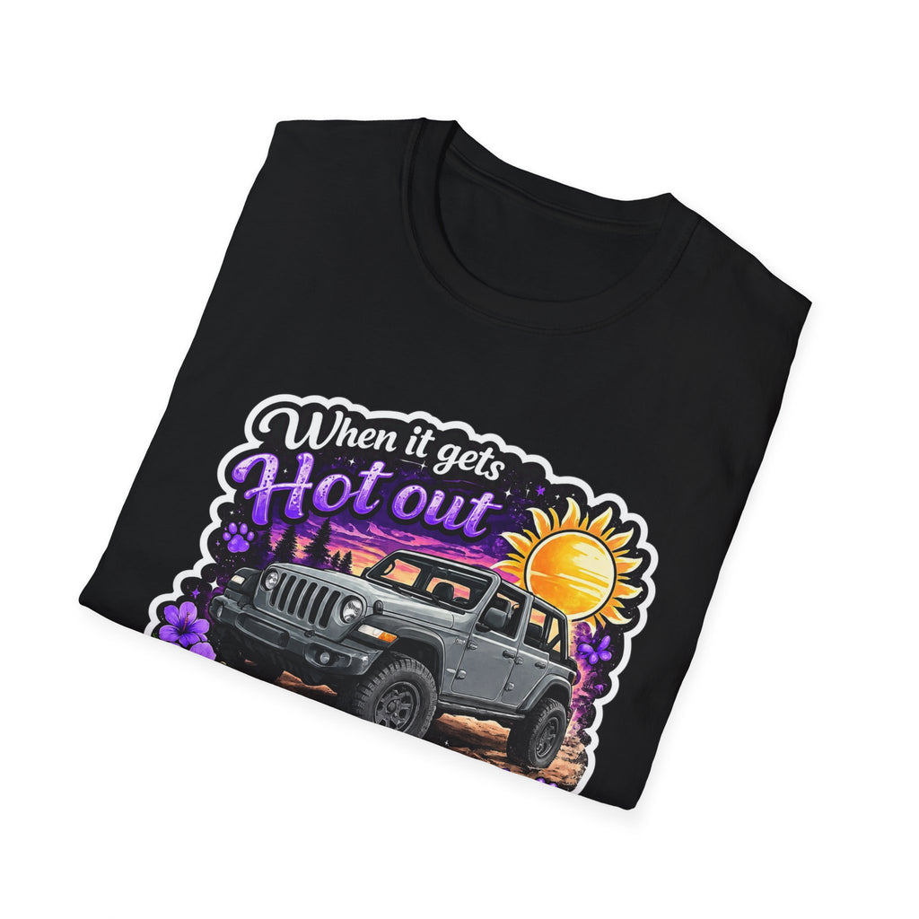 When It Gets Hot (Purple) Unisex Softstyle T-Shirt