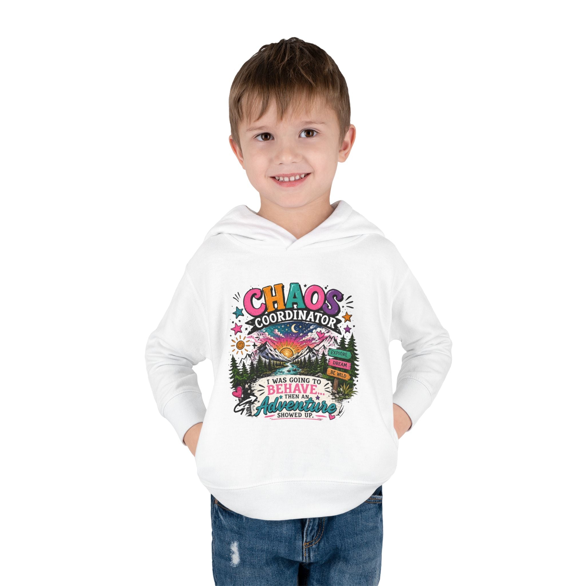 Chaos Coordinator Toddler Pullover Fleece Hoodie