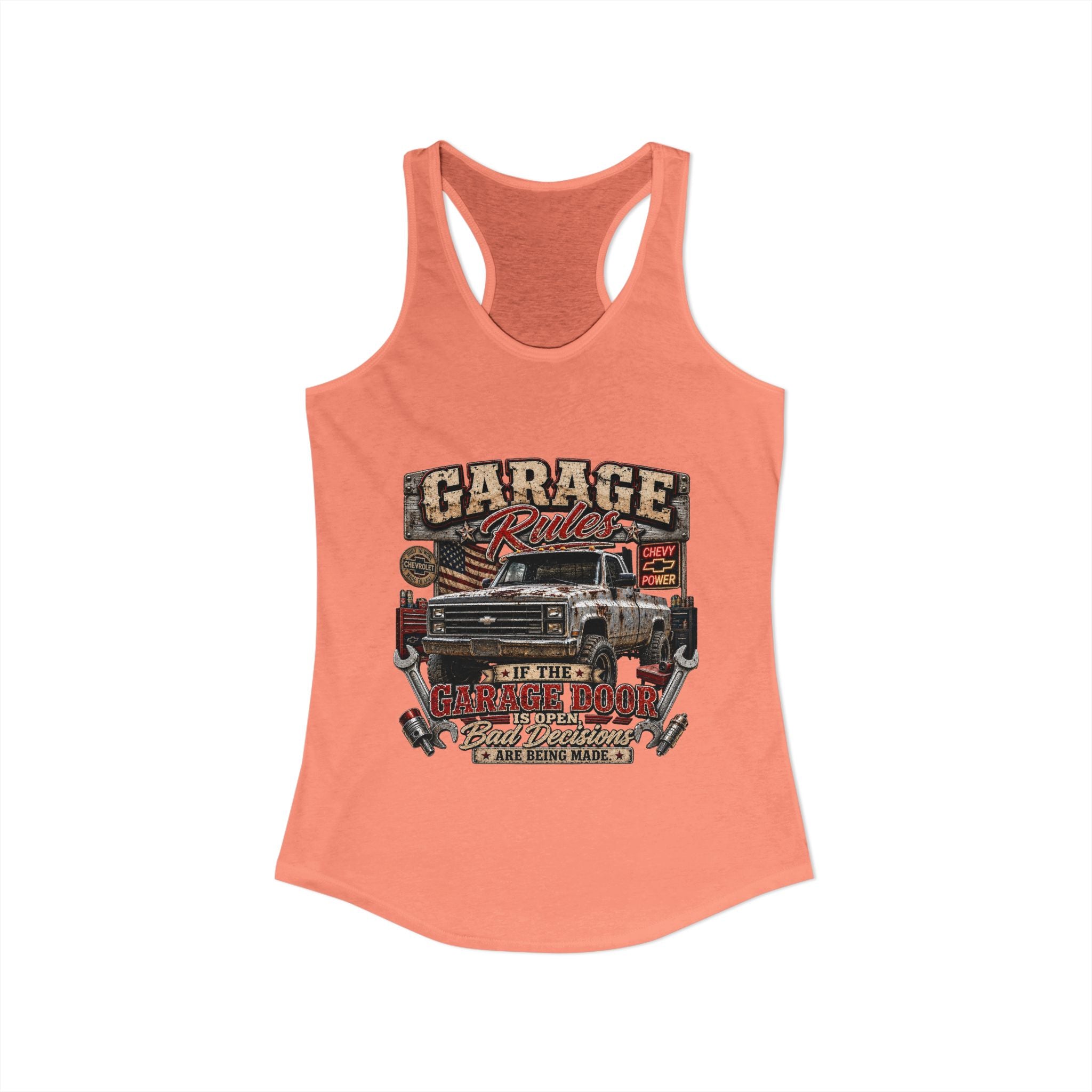 Garage Rules Ideal Racerback Tank